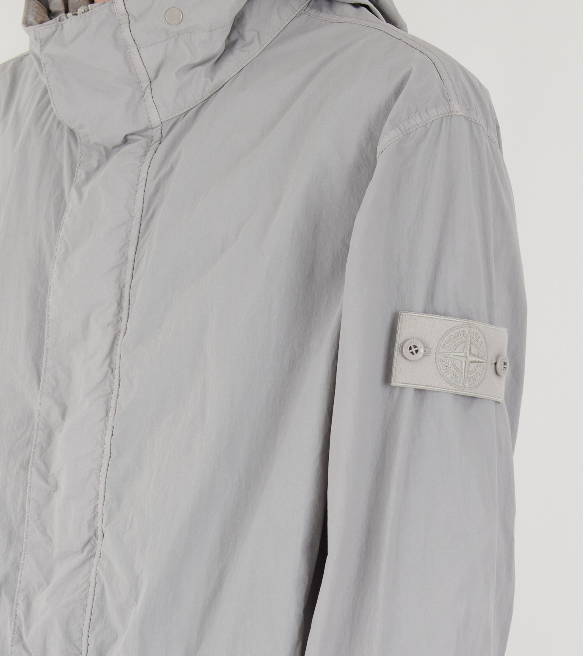 Ghost Nylon Smerigliato Coat Grey