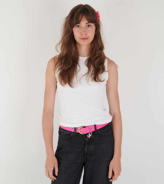 Snoopy Belt Bright Pink