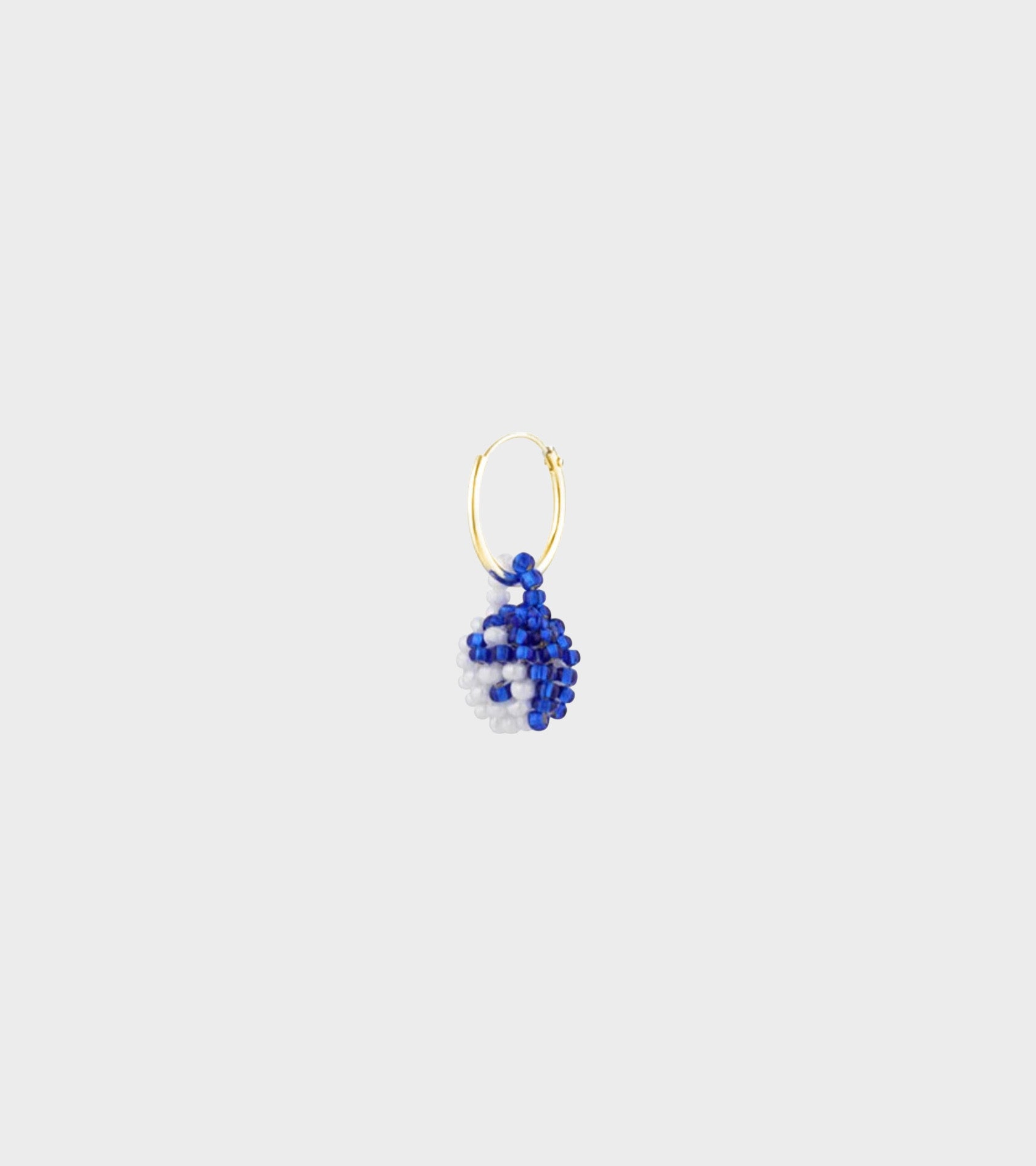 Mini Yin Yang Earring Blue/White