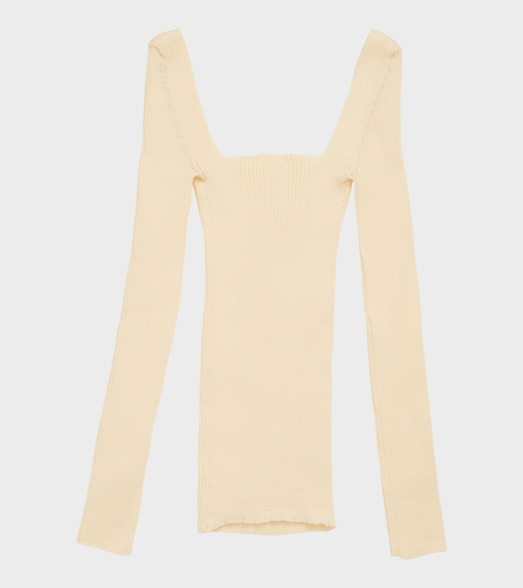 Emma Square Neck Top Ecru