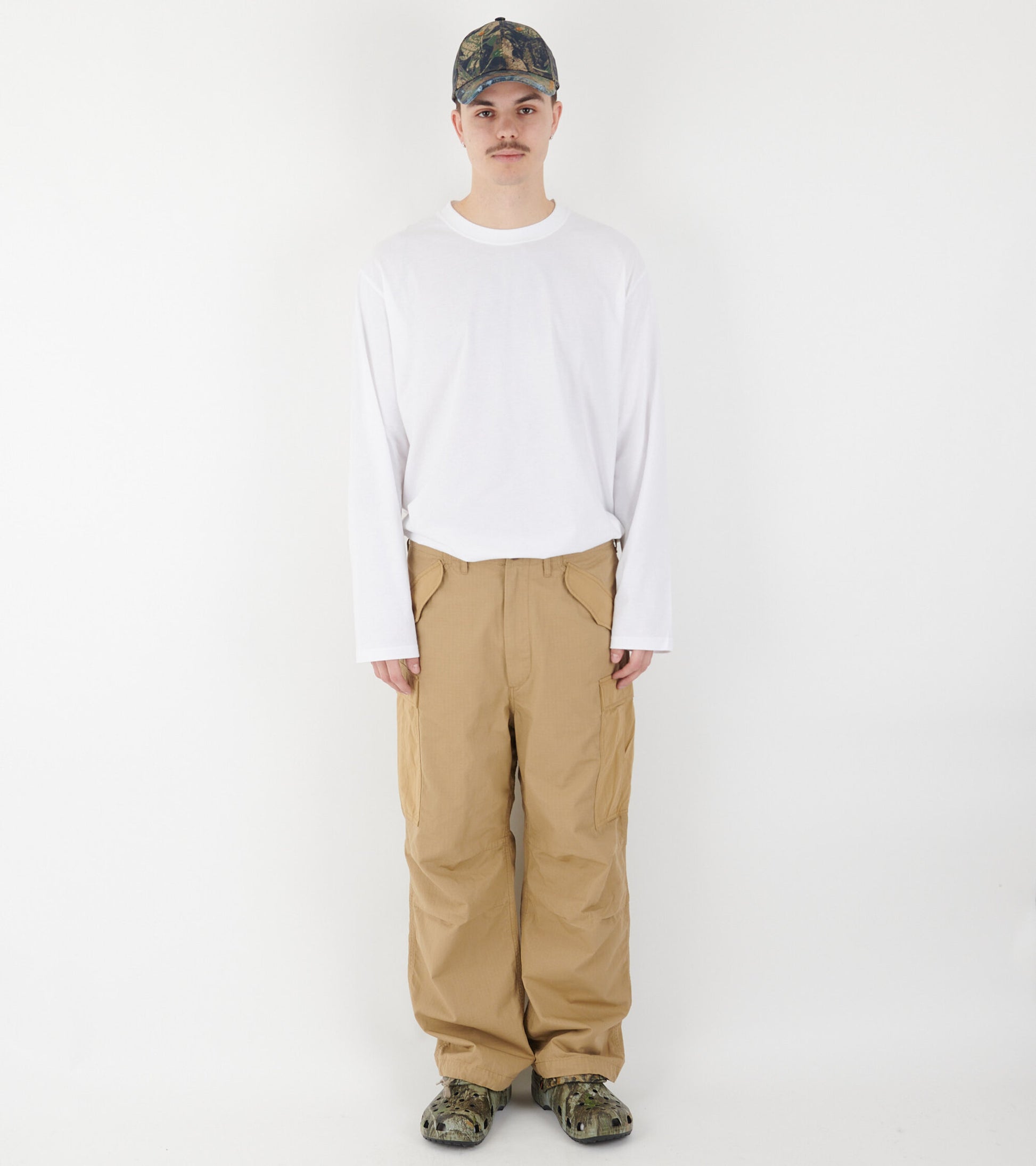 Back Logo Longsleeve White