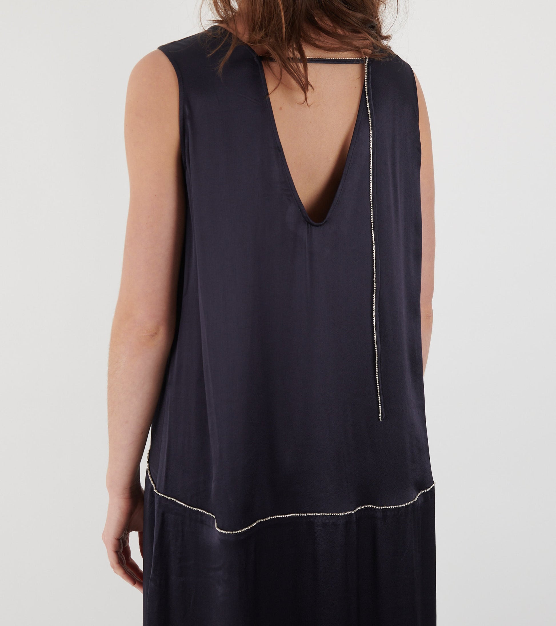 Melody Rhinestone Dress Midnight