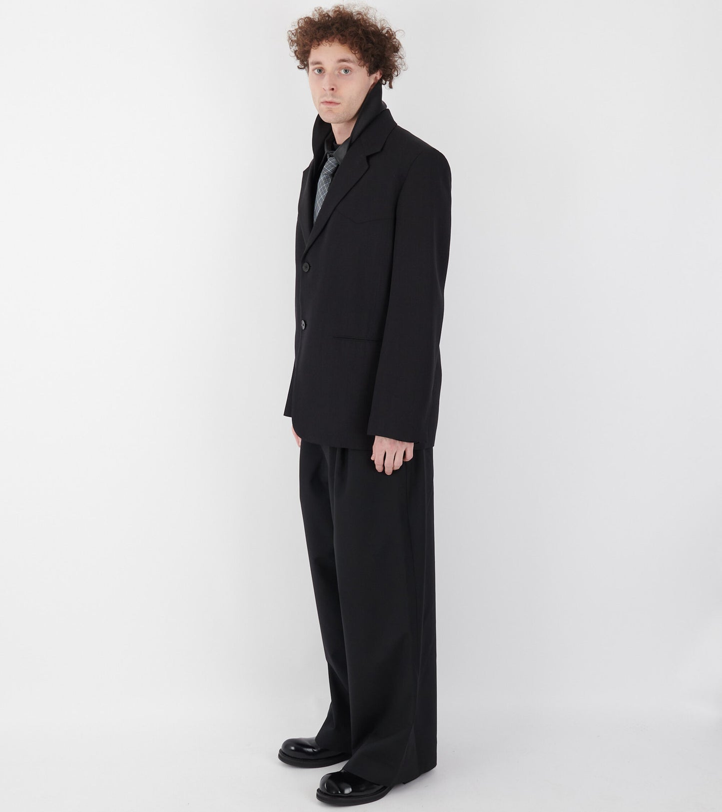 Fluid Silk Blazer Midnight