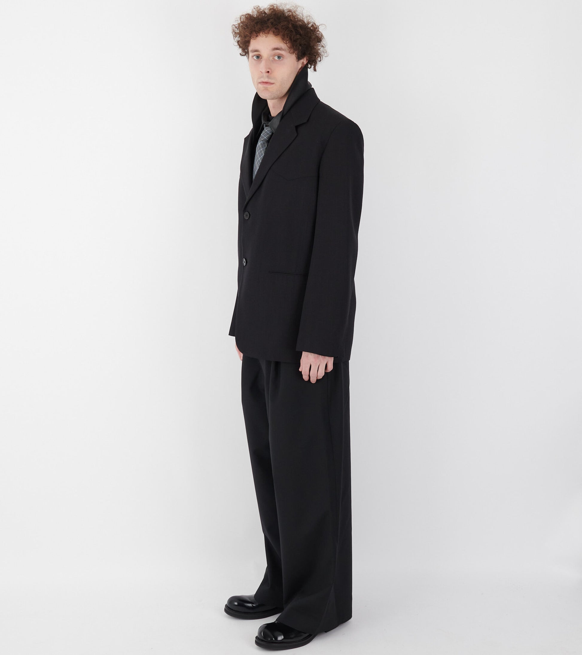 Fluid Silk Blazer Midnight