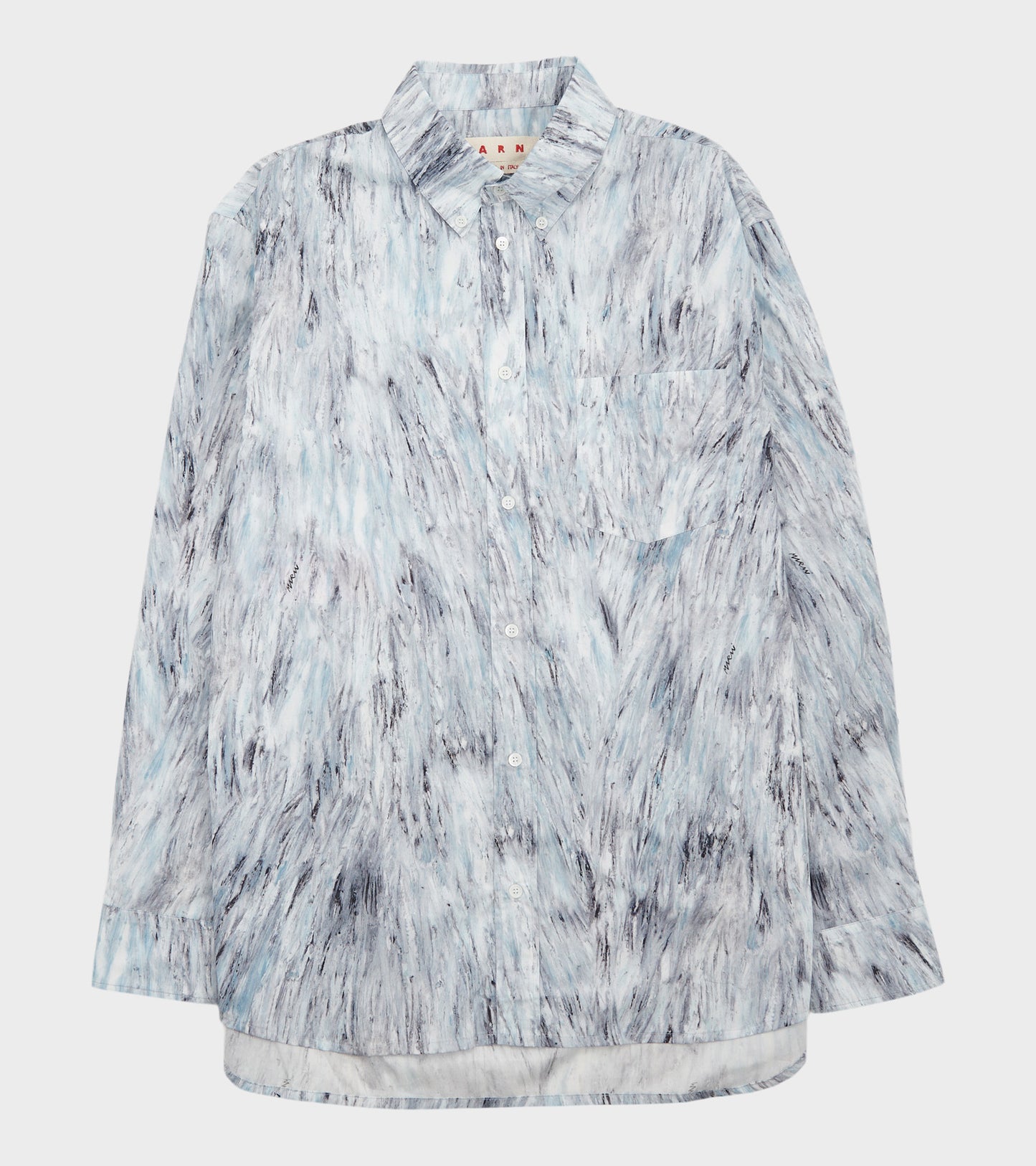 Fuzzy Crayon Poplin Shirt Frost