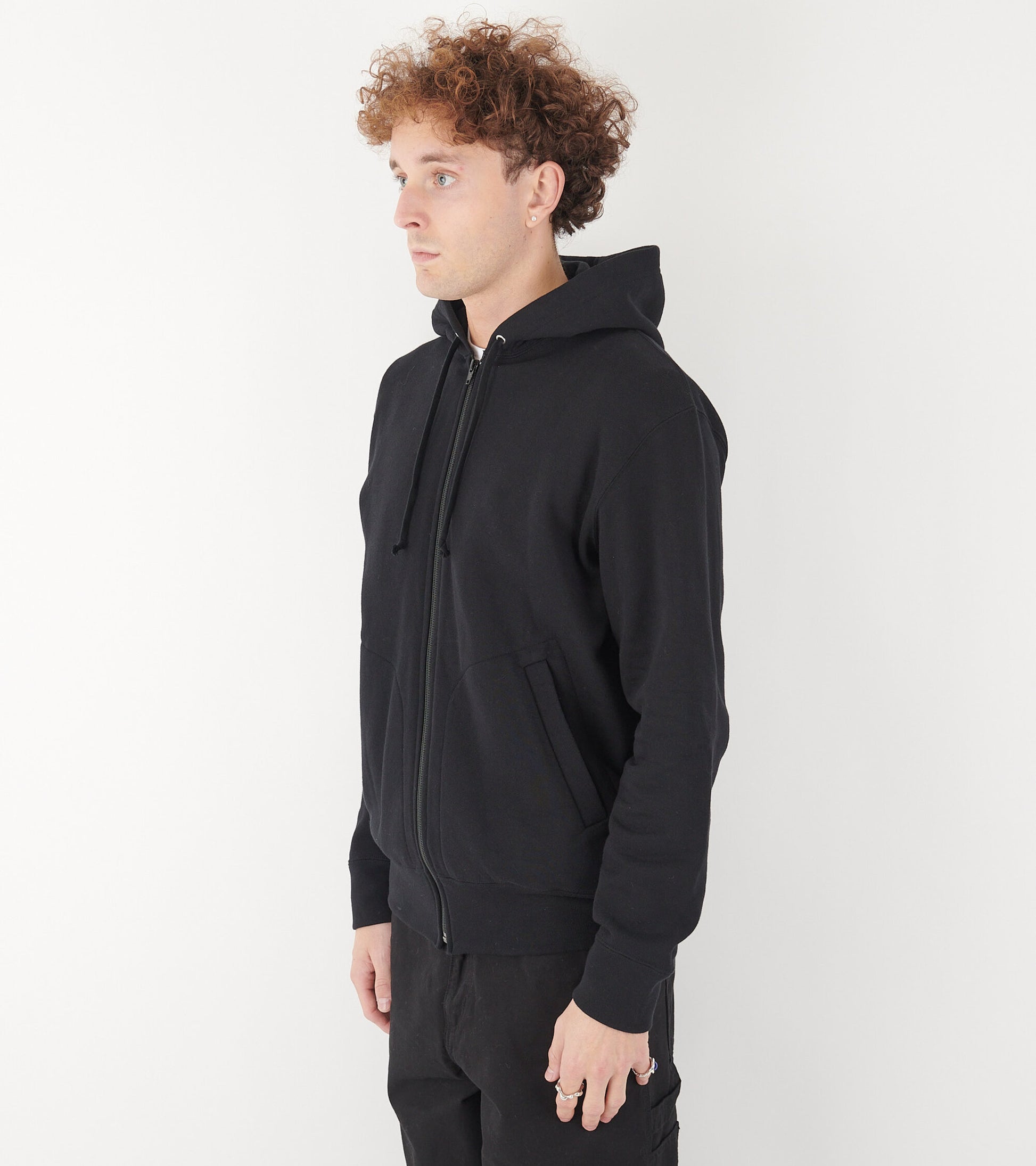 U Backside Heart Hoodie Black/Red