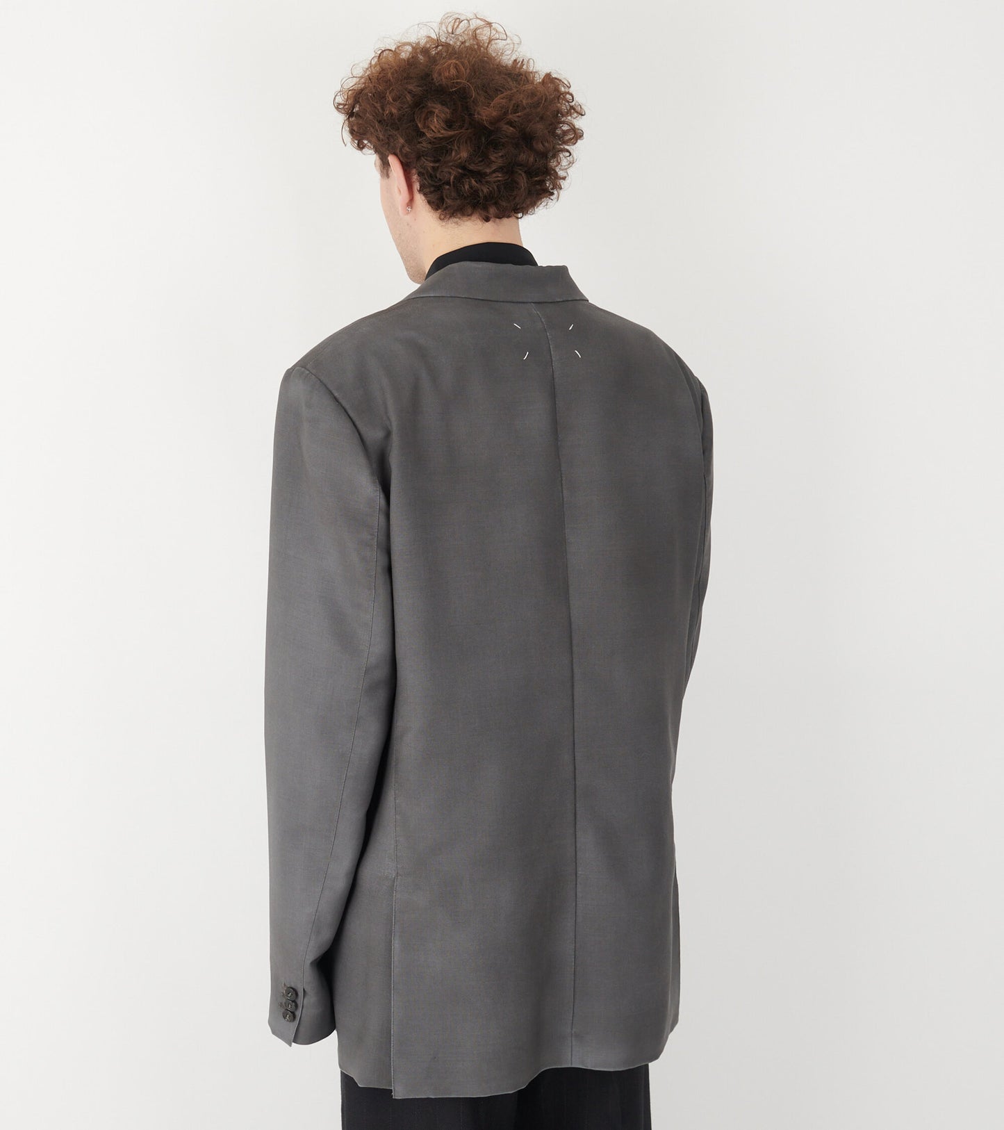 Mohair Wool Suit Jacket Dark Avion