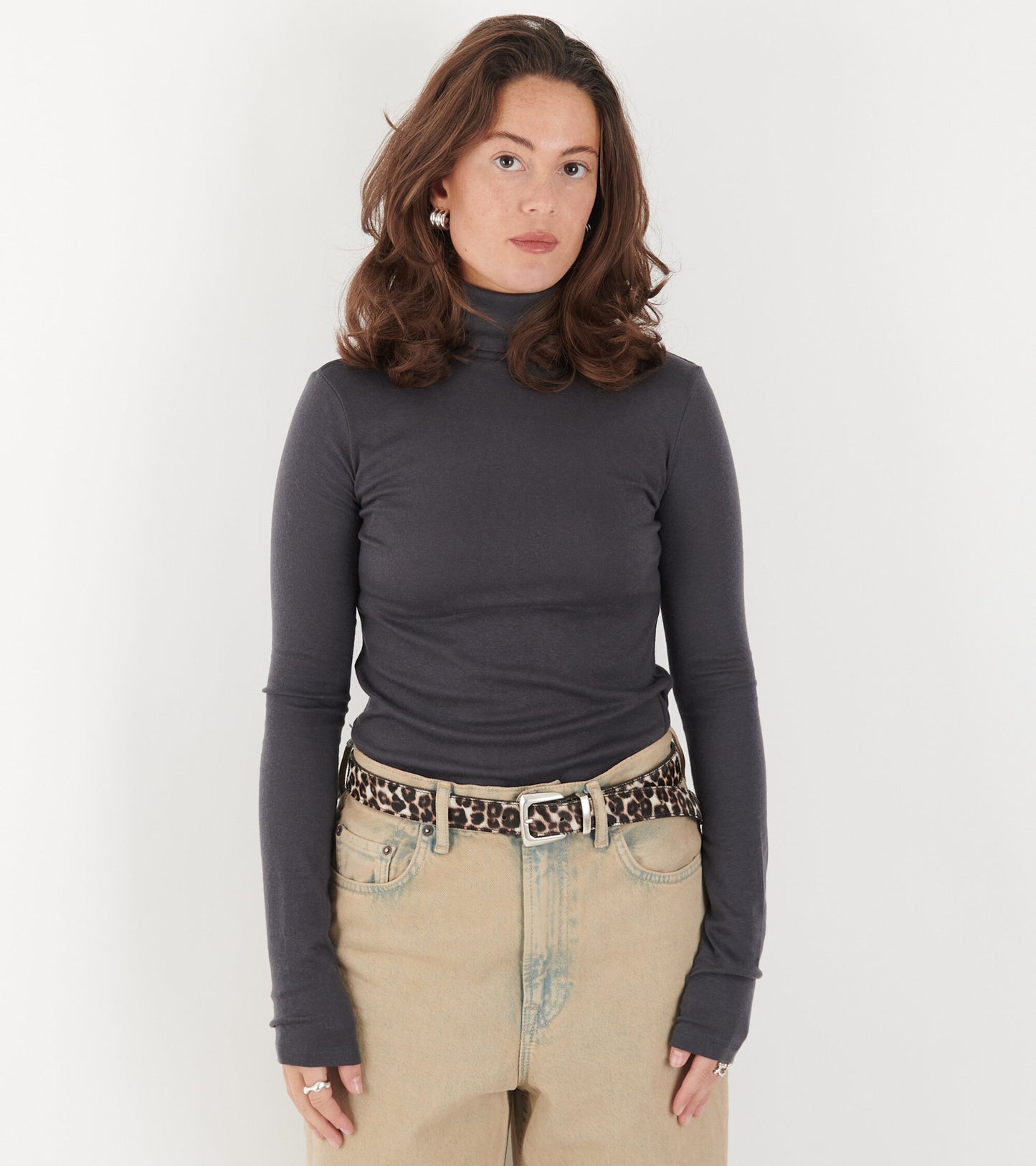 Turtle LS T-shirt Charcoal