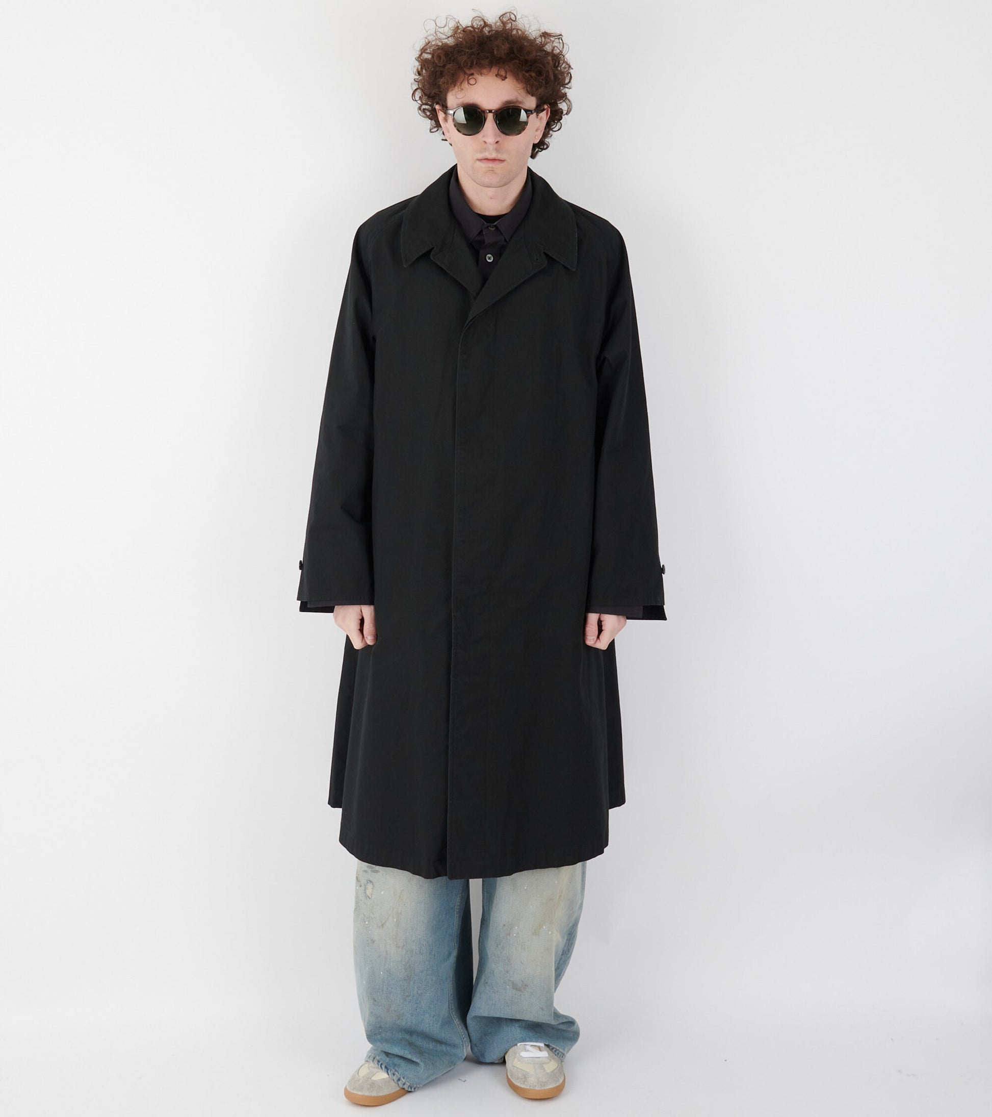 Overlayer Trench Coat Black