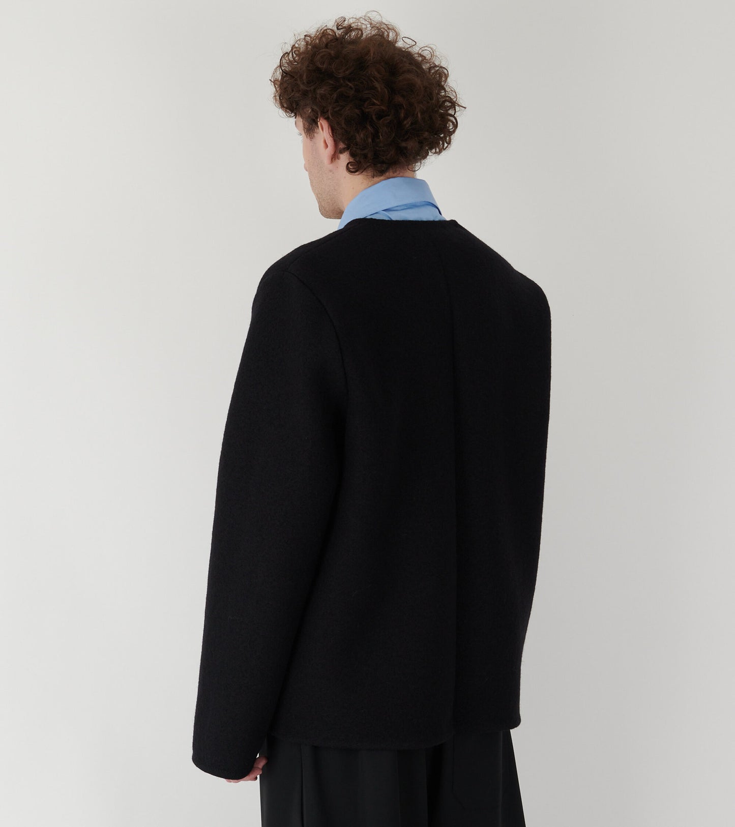 Walker Felted Cardigan Black