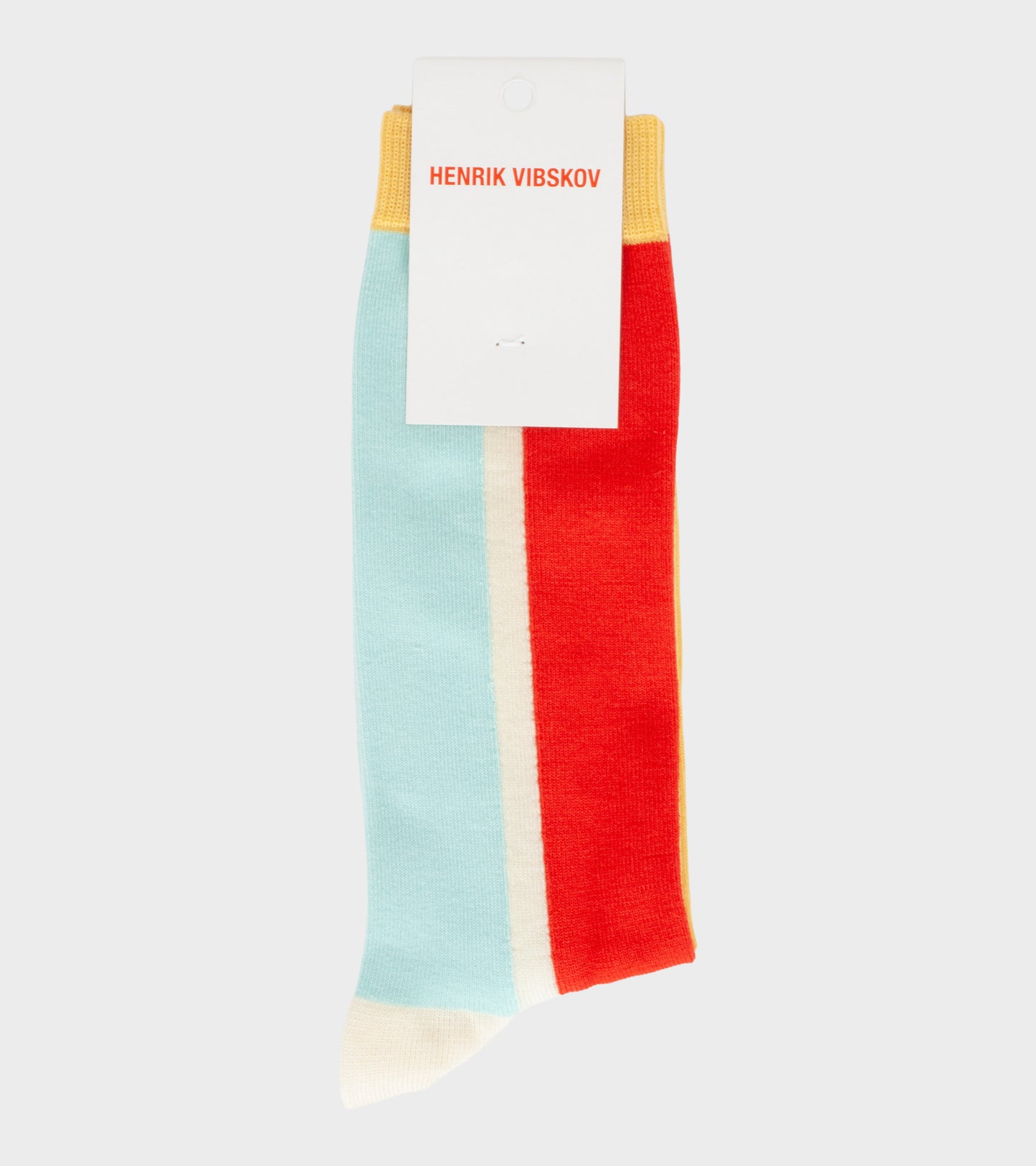 Block Socks Red Front