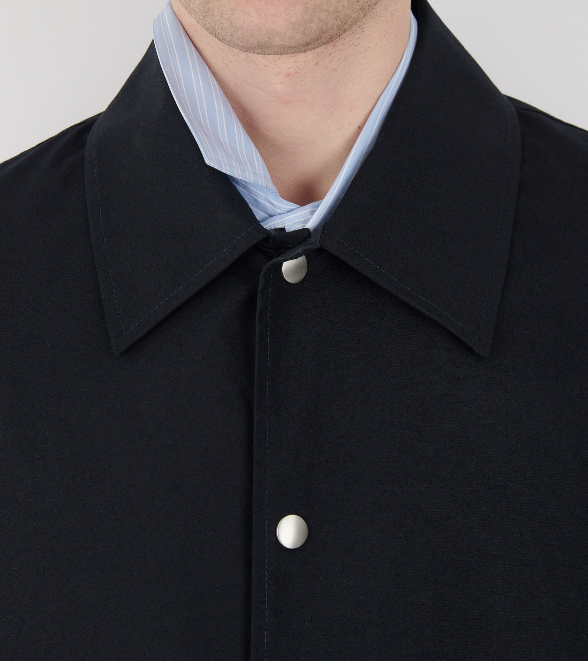 Water Repellent Overshirt Dark Navy