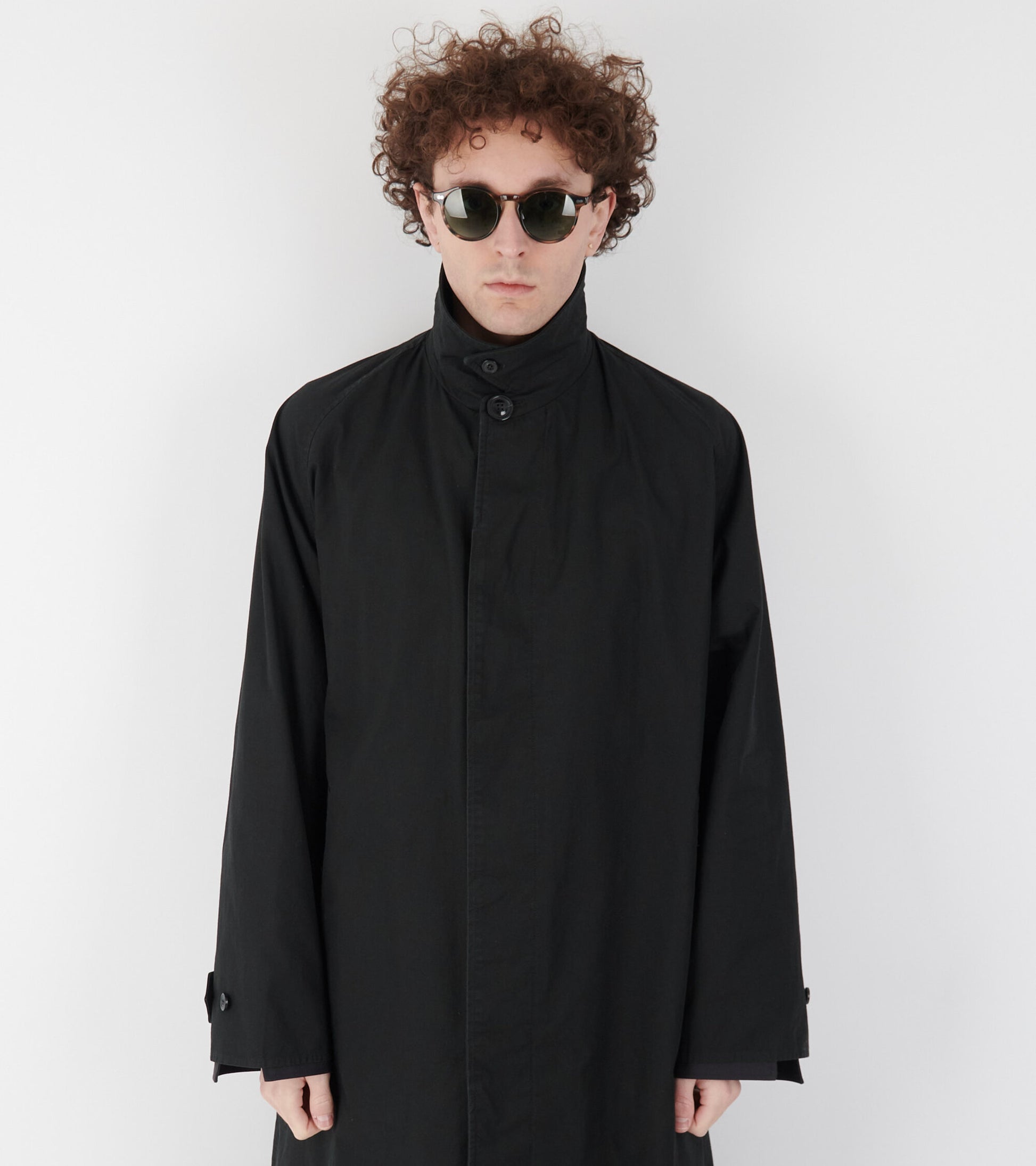 Overlayer Trench Coat Black