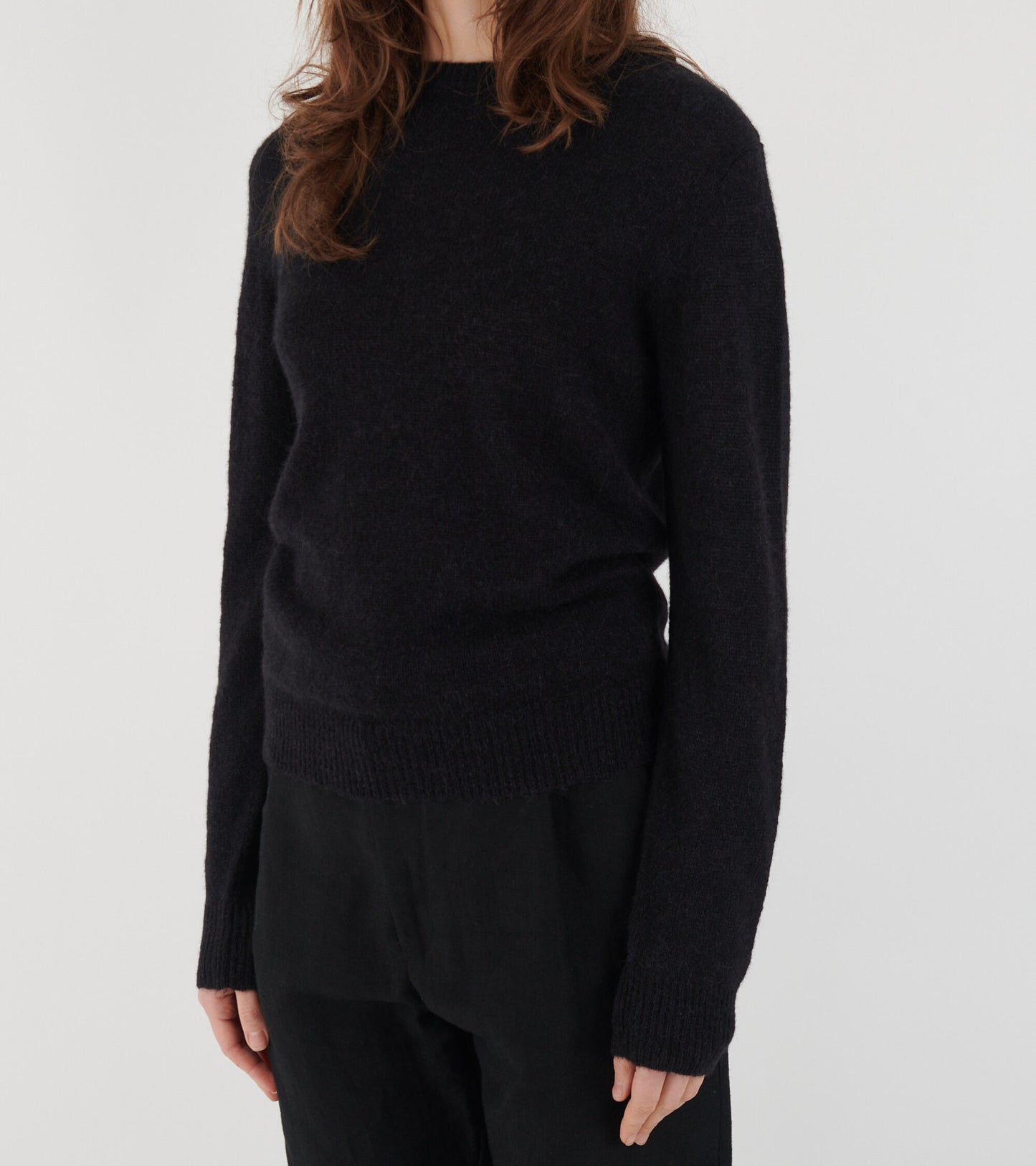 Cashmere Round Neck Black