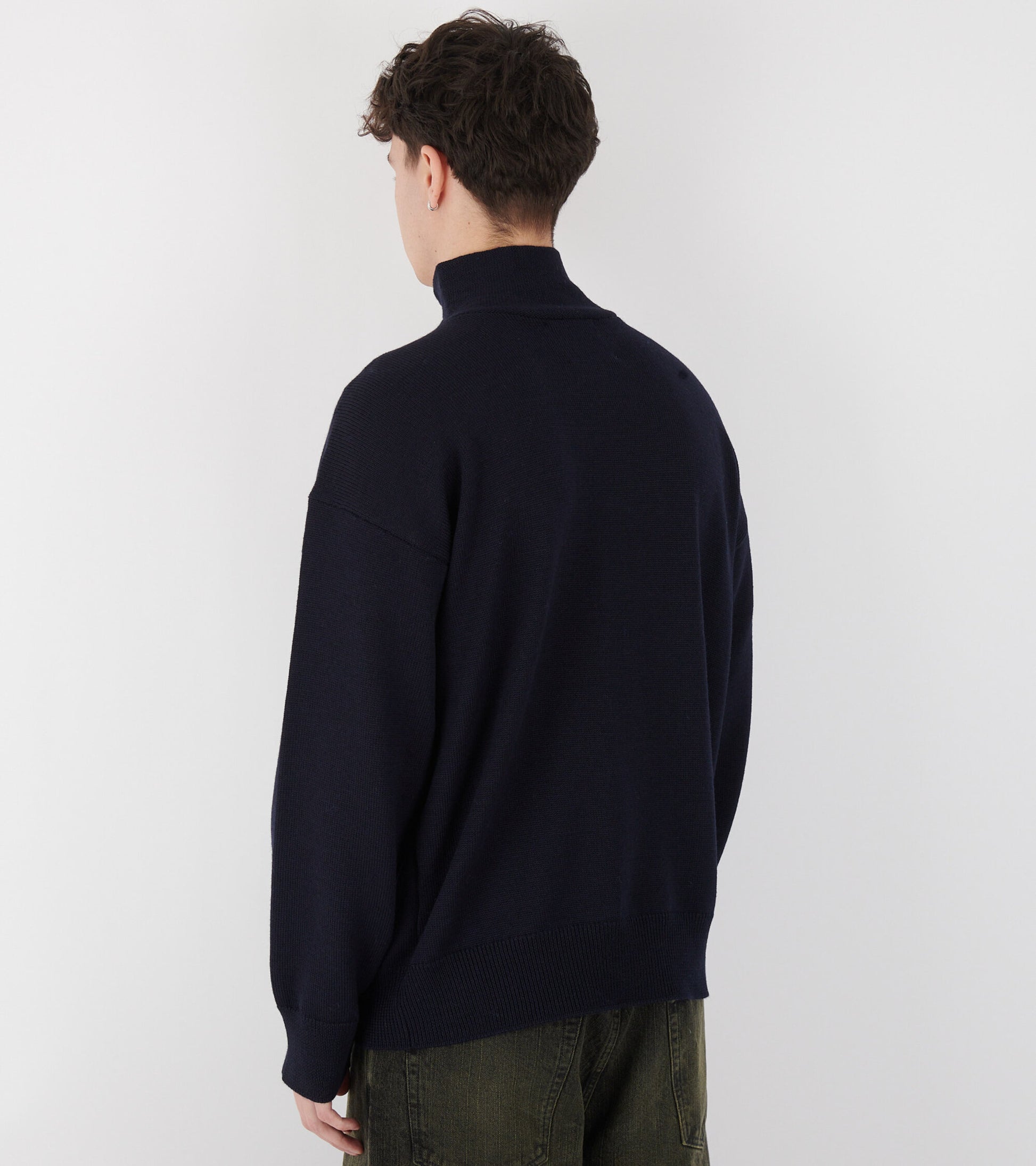 Zipped Jumper Navy