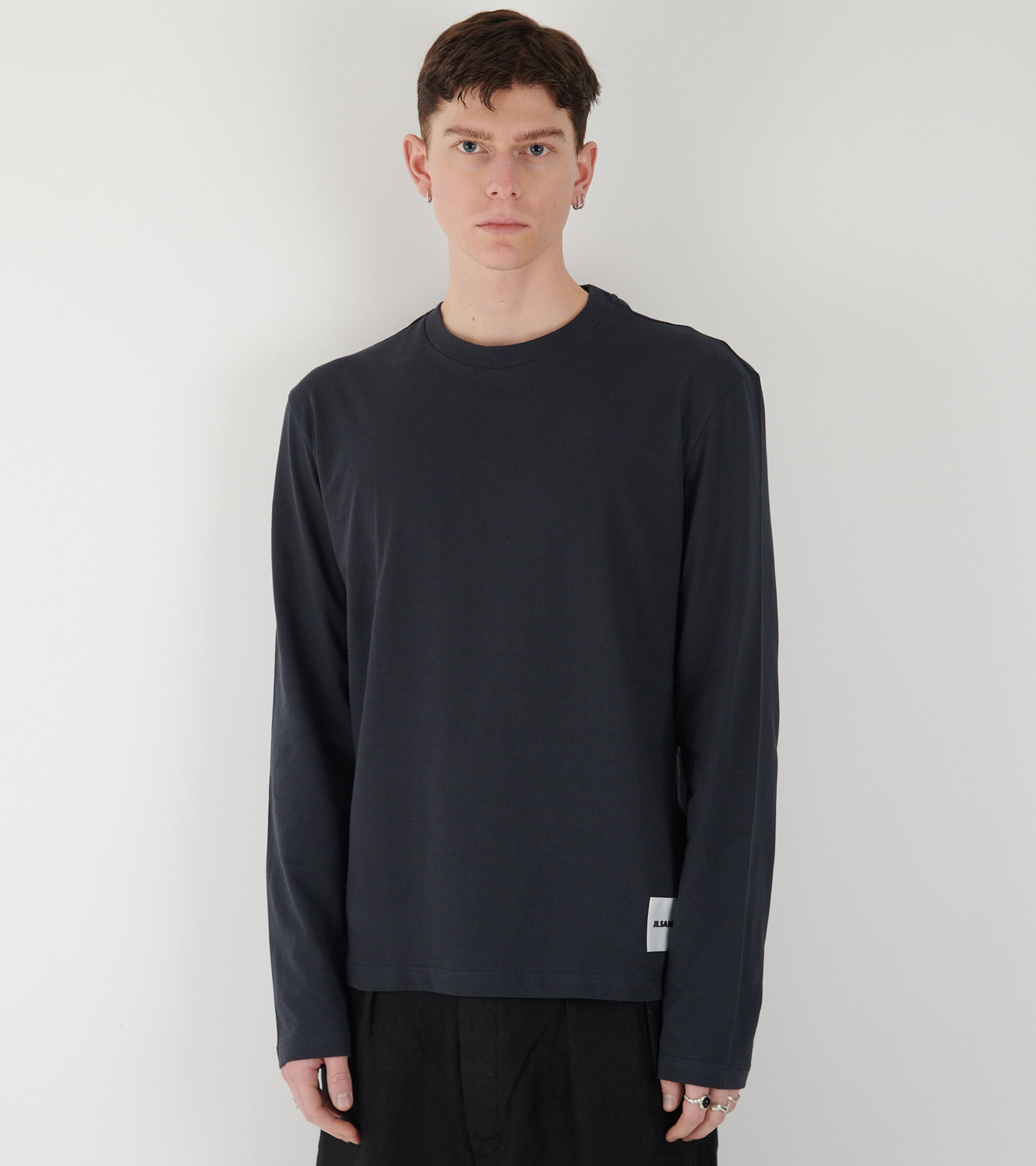3-Pack L/S T-shirt Set Black/White/Navy
