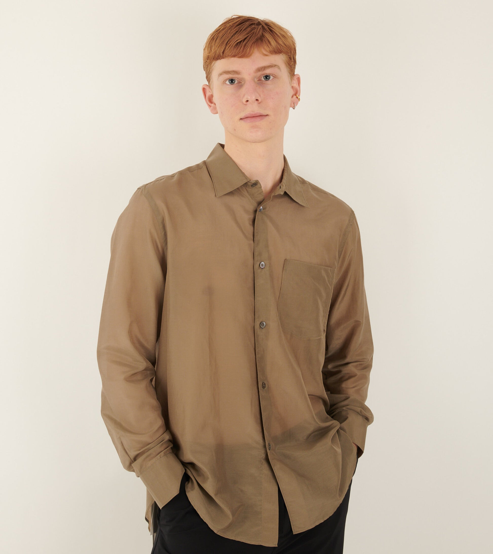 Volume Shirt Cosi Lawn Olive