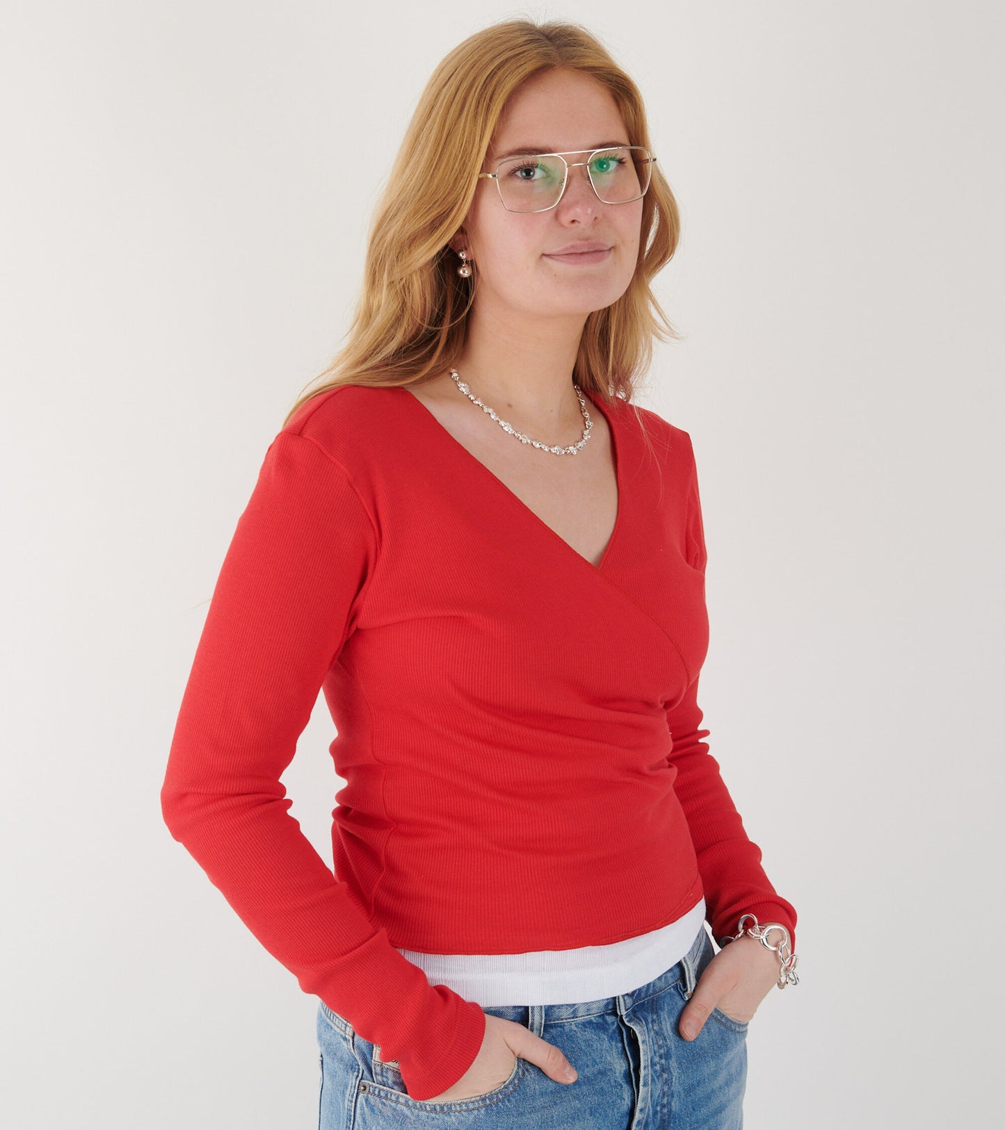 Wrap Top Red