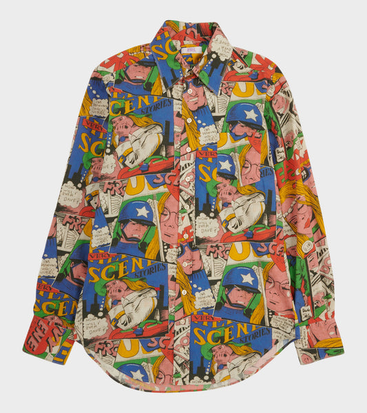 Printed Shirt Comic Book