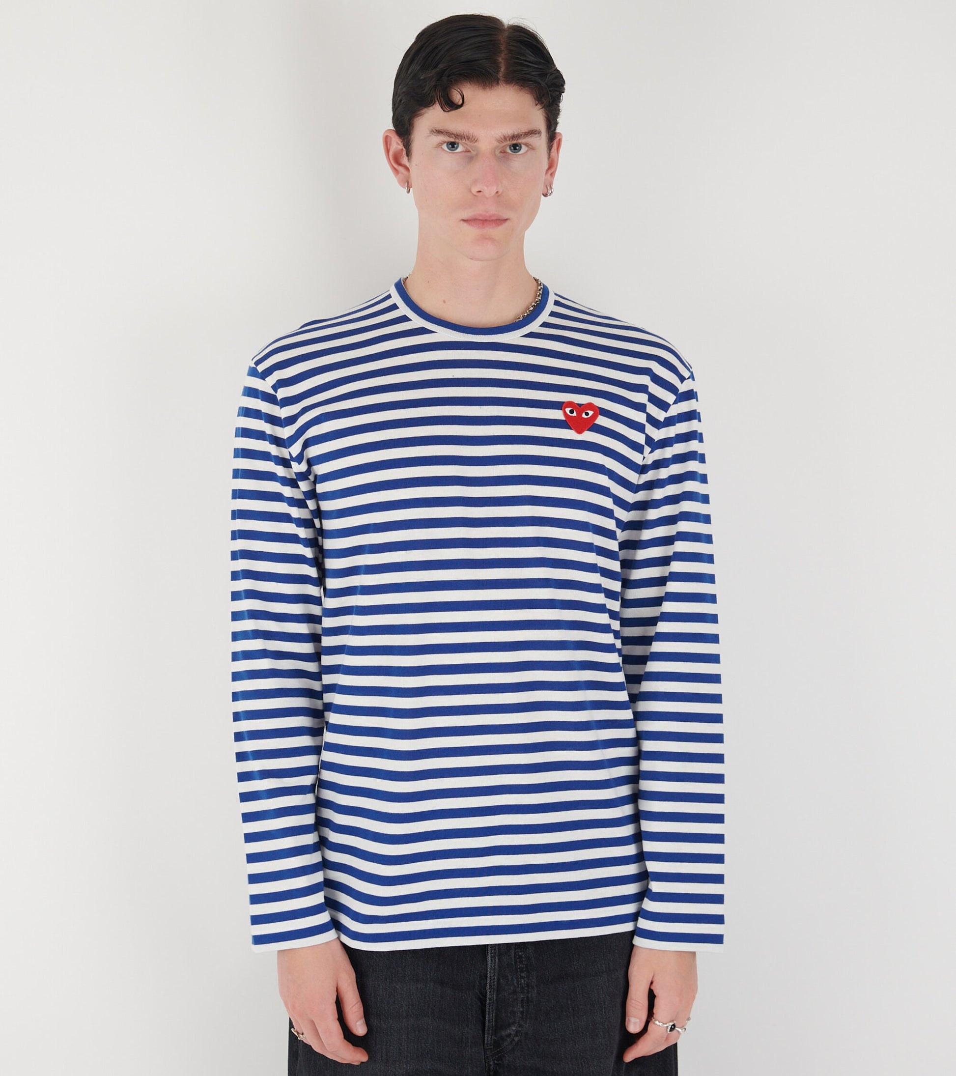 U Striped LS T-shirt Blue