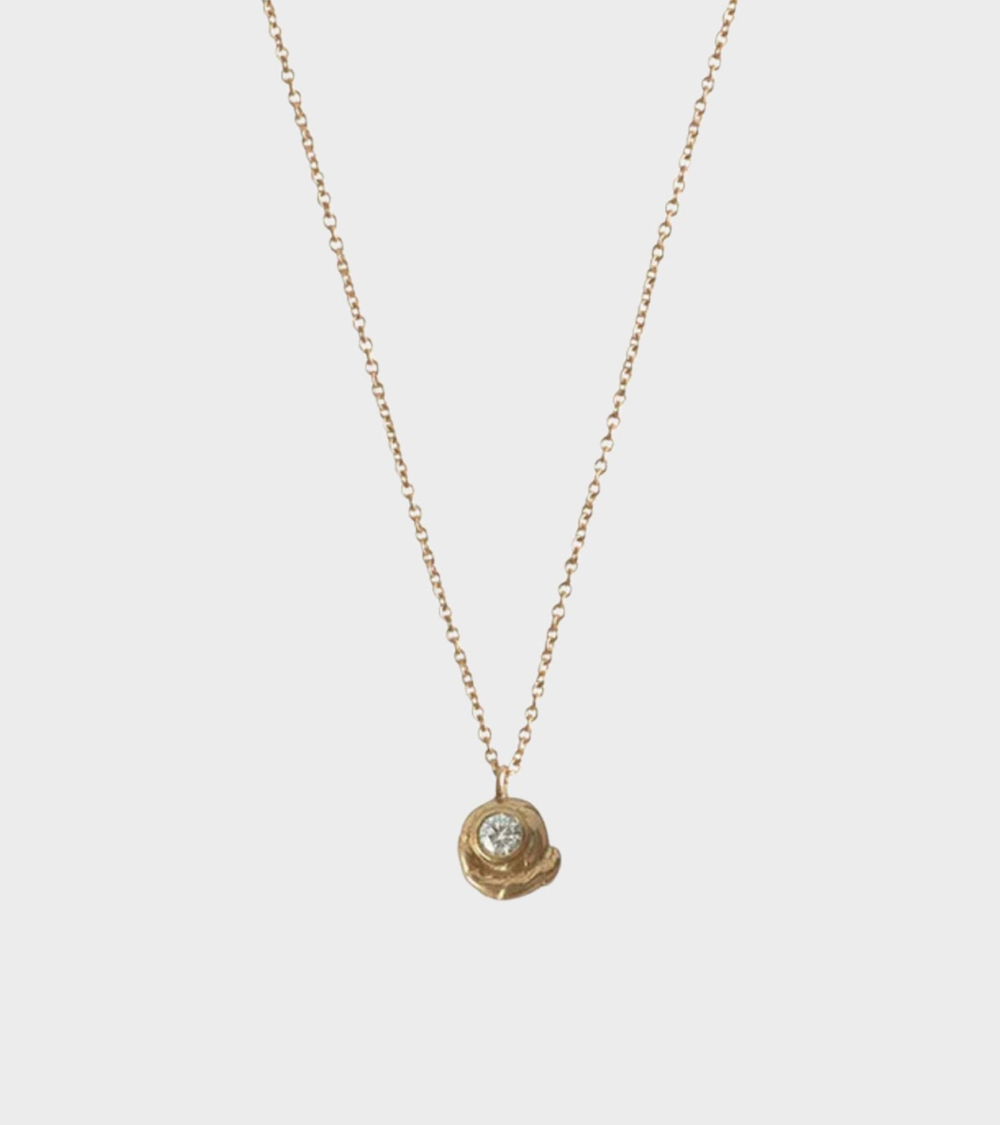 Fern Diamond Necklace Gold