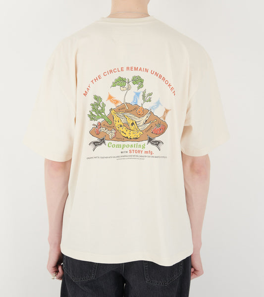 Grateful Tee S/S Ecru Compost