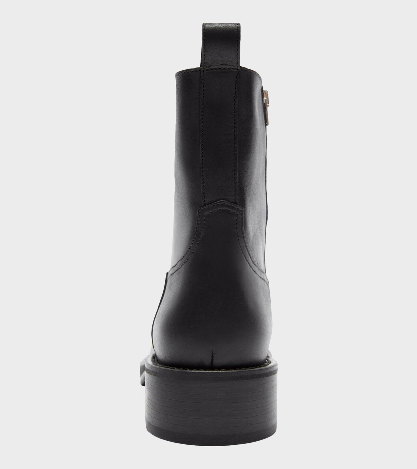 Waxed Leather Boots Black