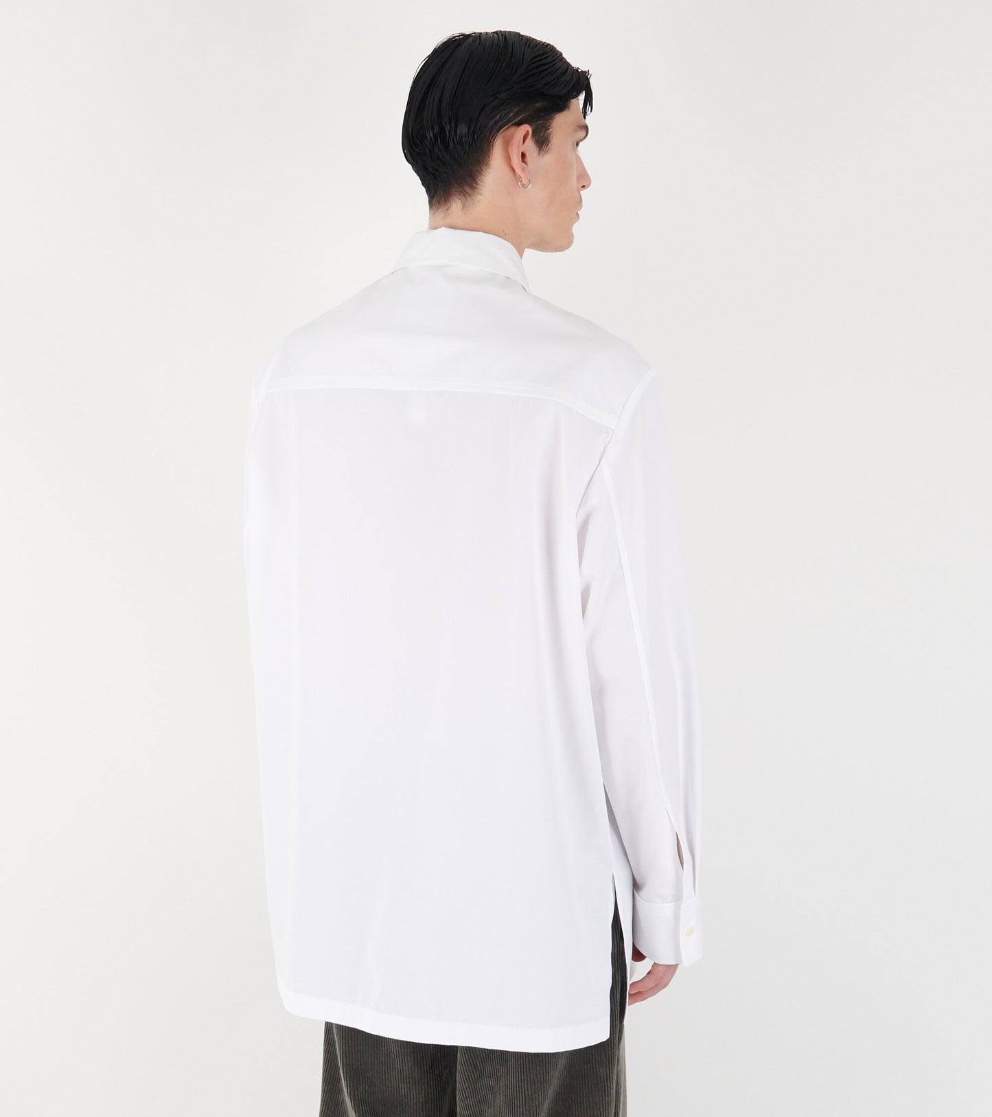 Heavy Organic Poplin Shirt White