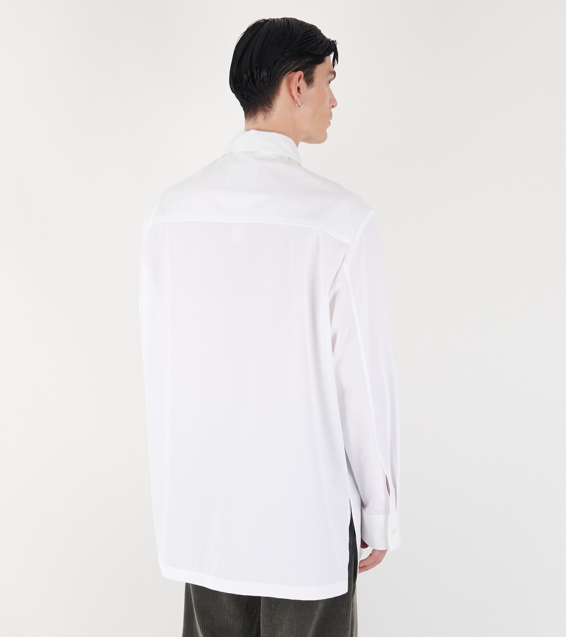 Heavy Organic Poplin Shirt White