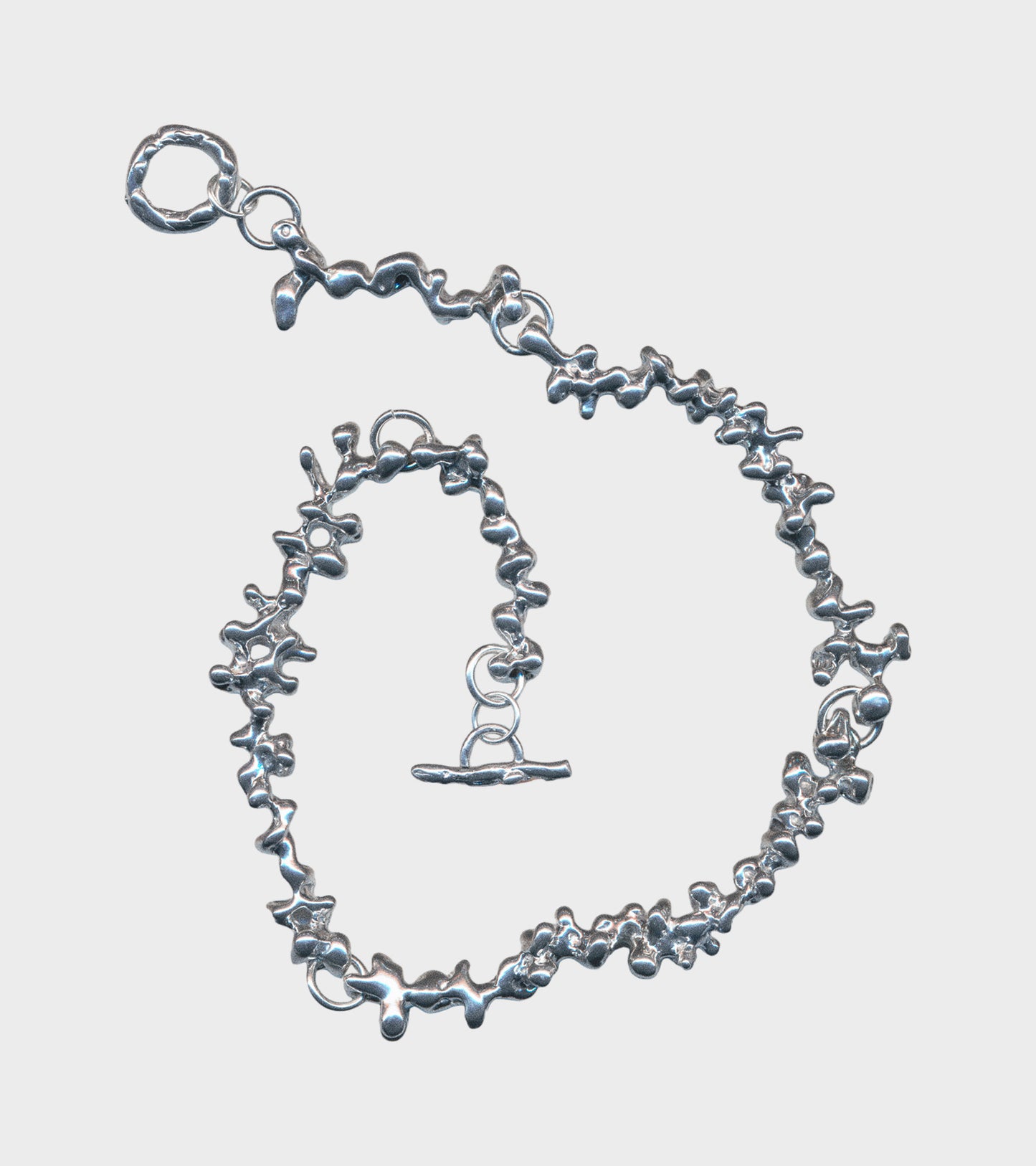 Twisted Current Necklace Silver