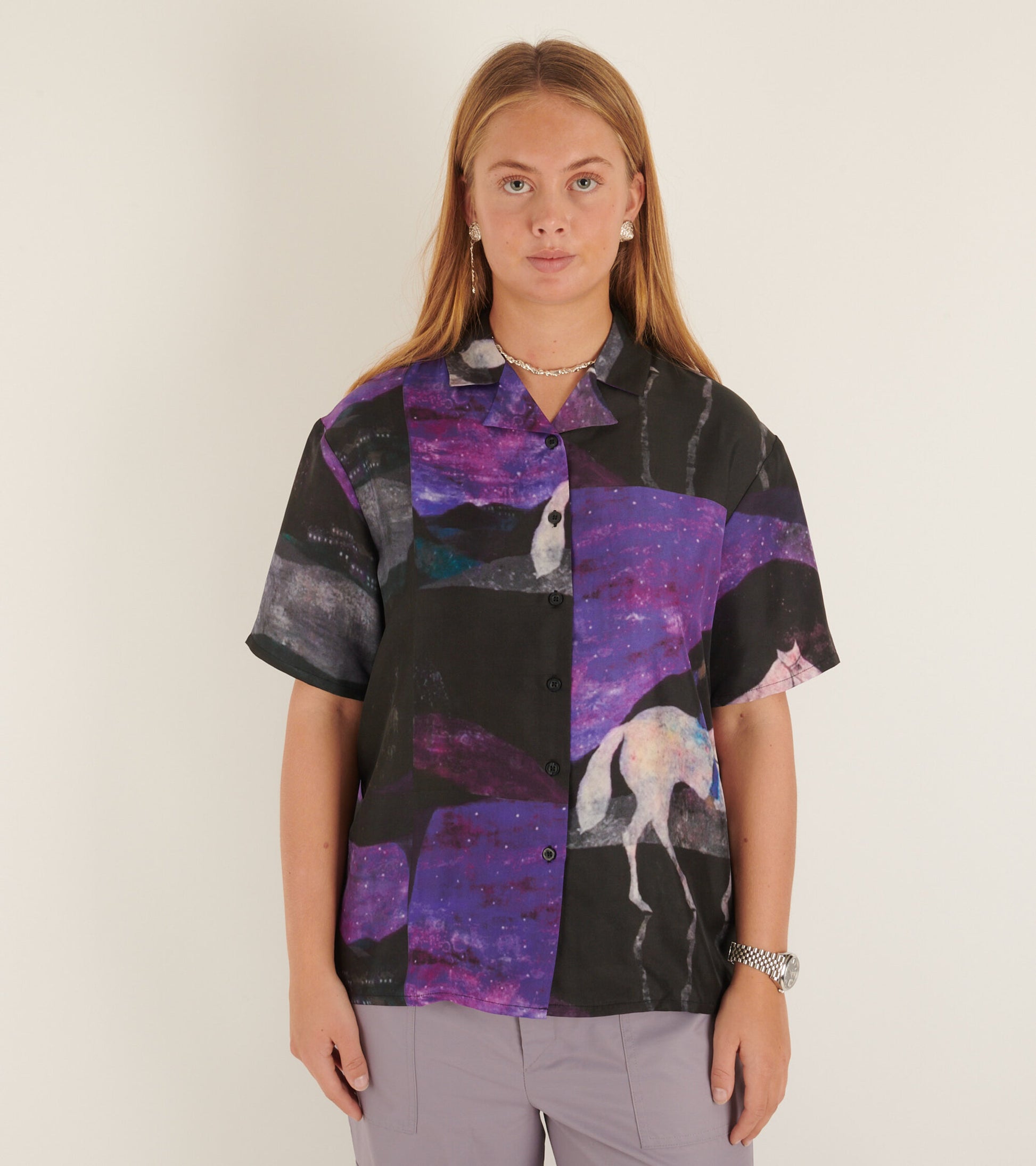 Tony Unisex Shirt Purple Mix