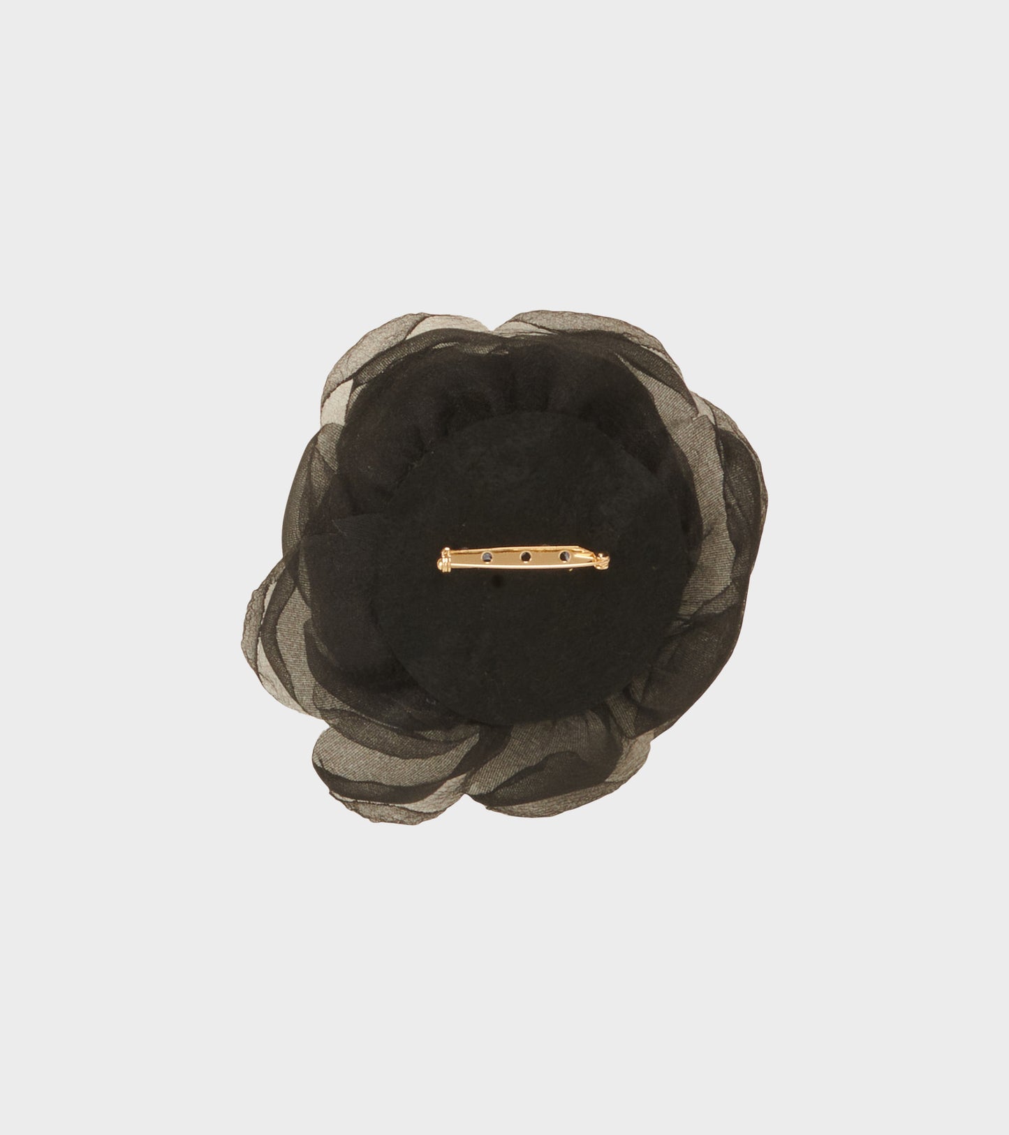 Tulle Rosie Brooch Black