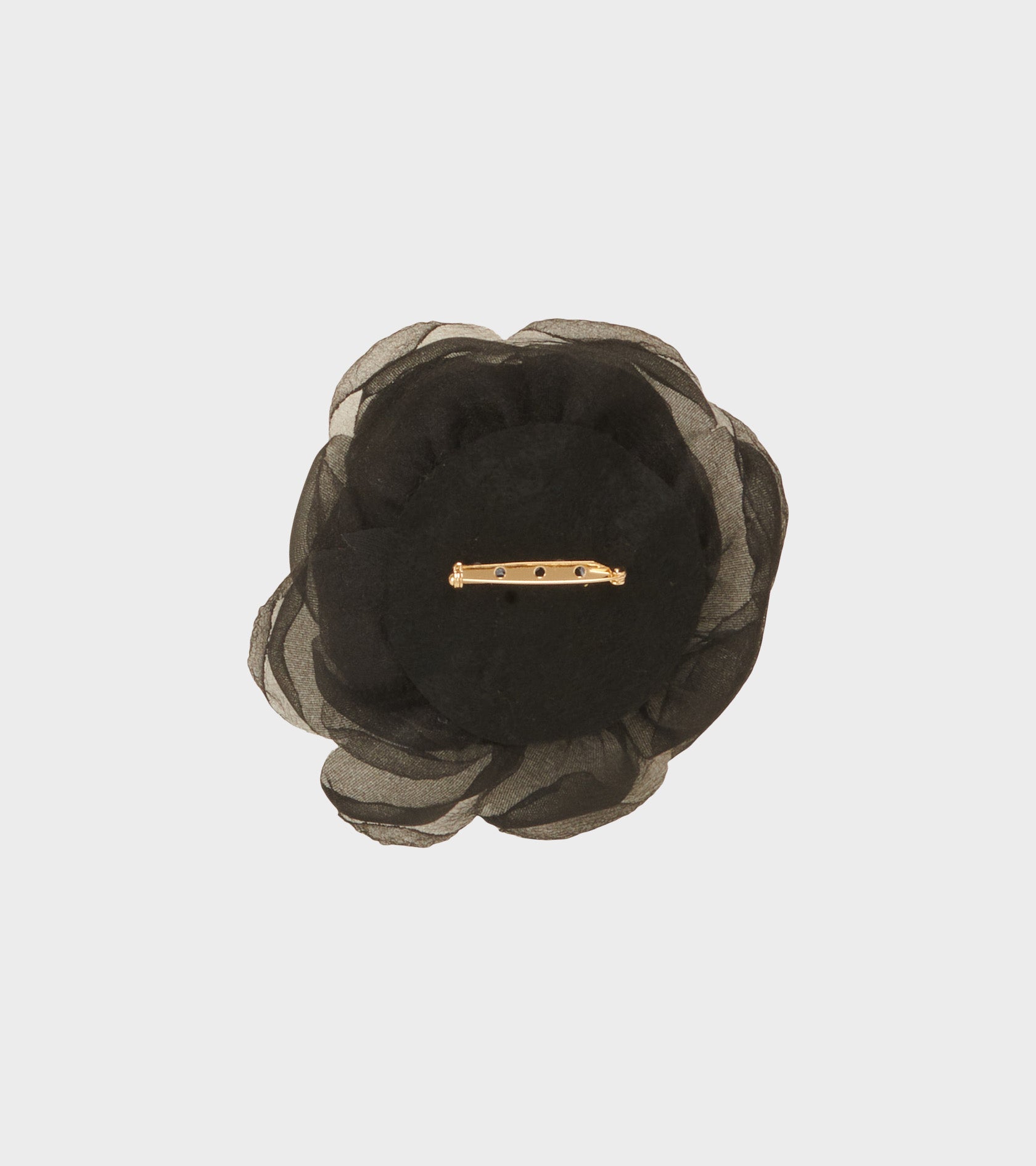 Tulle Rosie Brooch Black