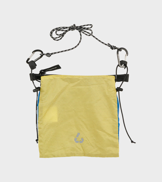 Nylon Sacoche Bag Blue/Yellow