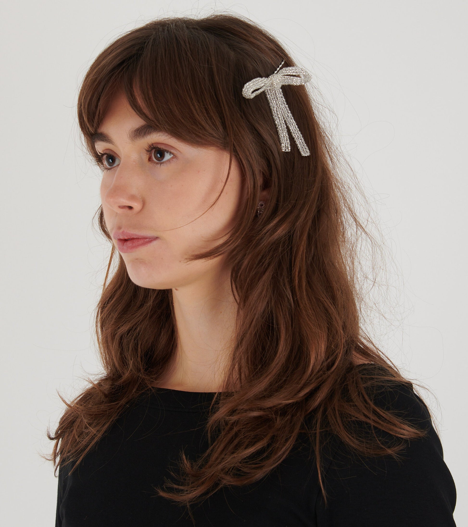 Bow Hair Jewellery Silver