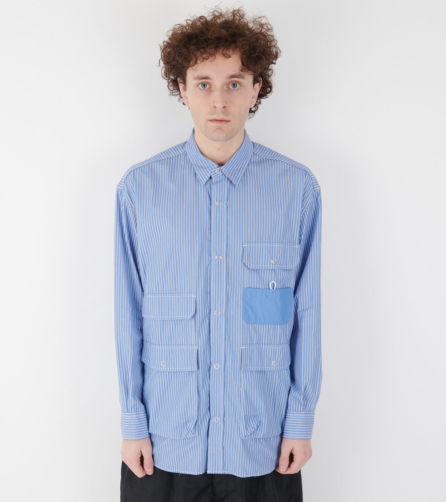 Striped Pocket Shirt Blue/White
