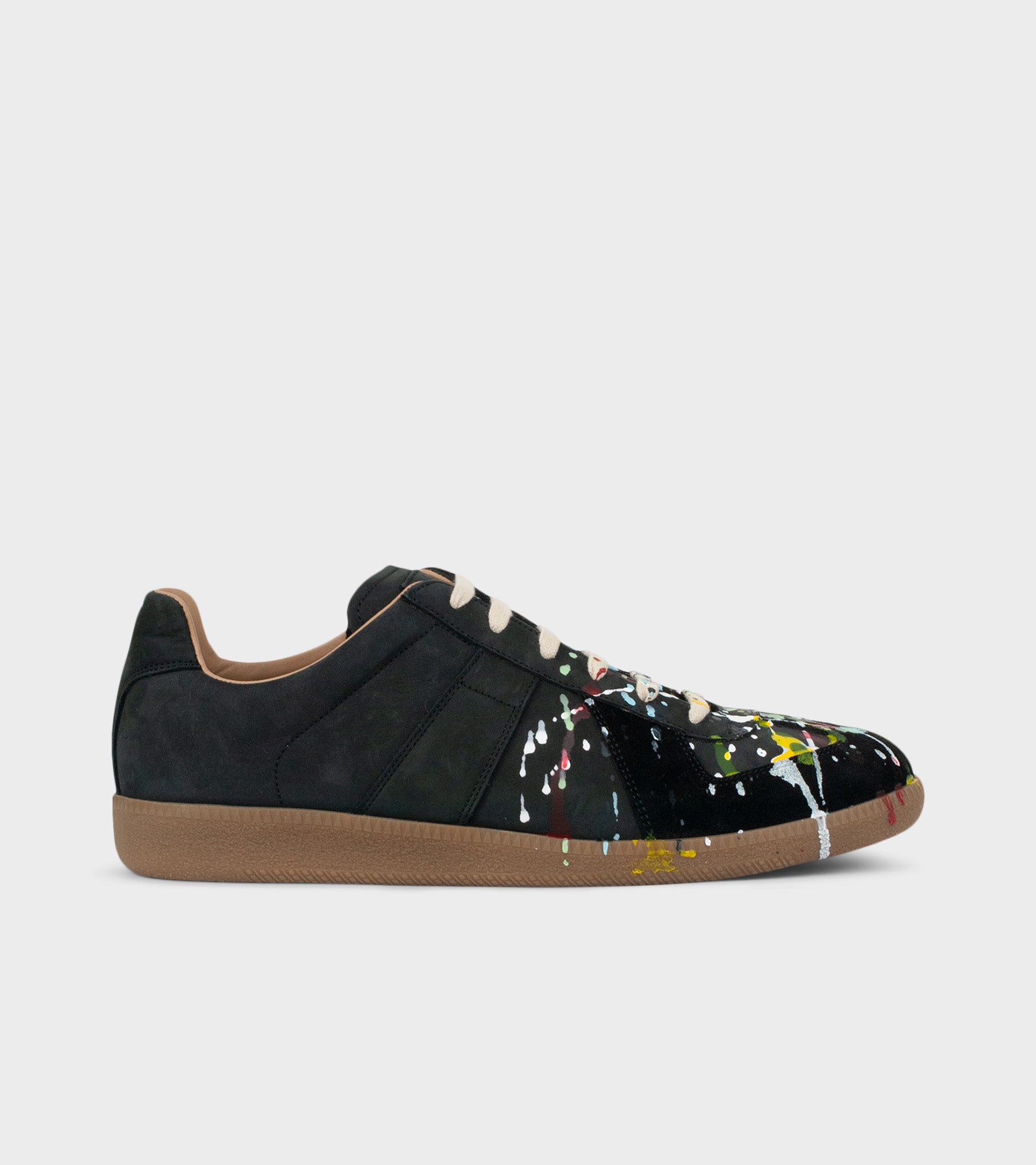 Replica Painted Sneakers Black