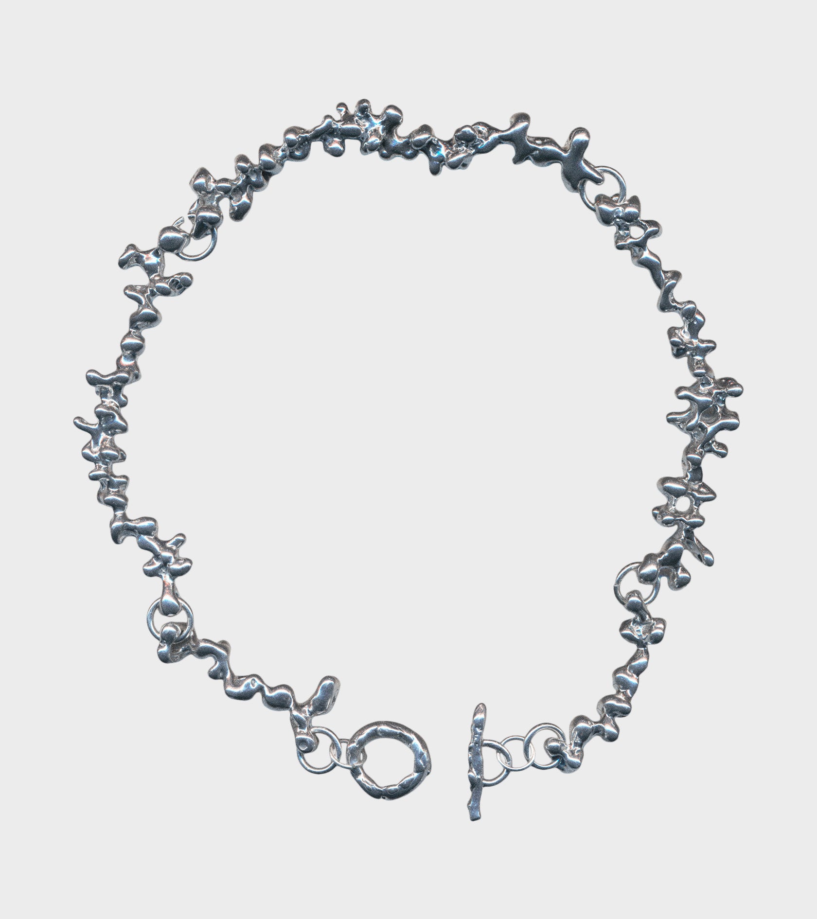 Twisted Current Necklace Silver