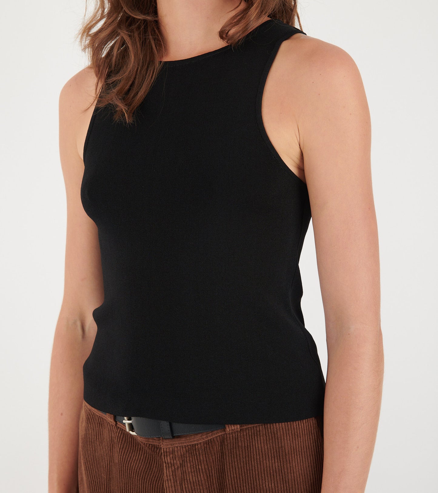 Cut-Out Sleeveless Top Black