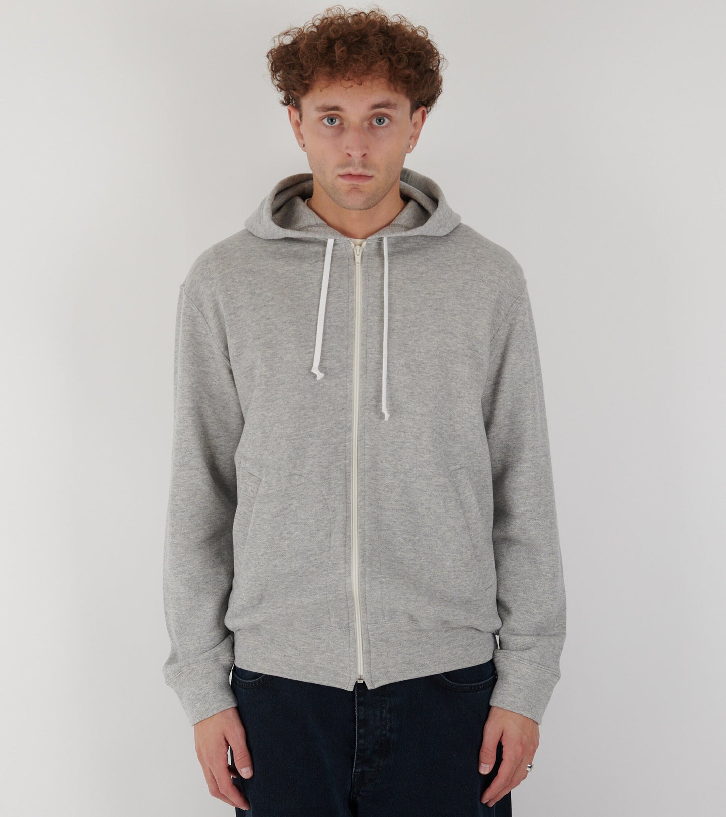 U Backside Heart Hoodie Grey/Red
