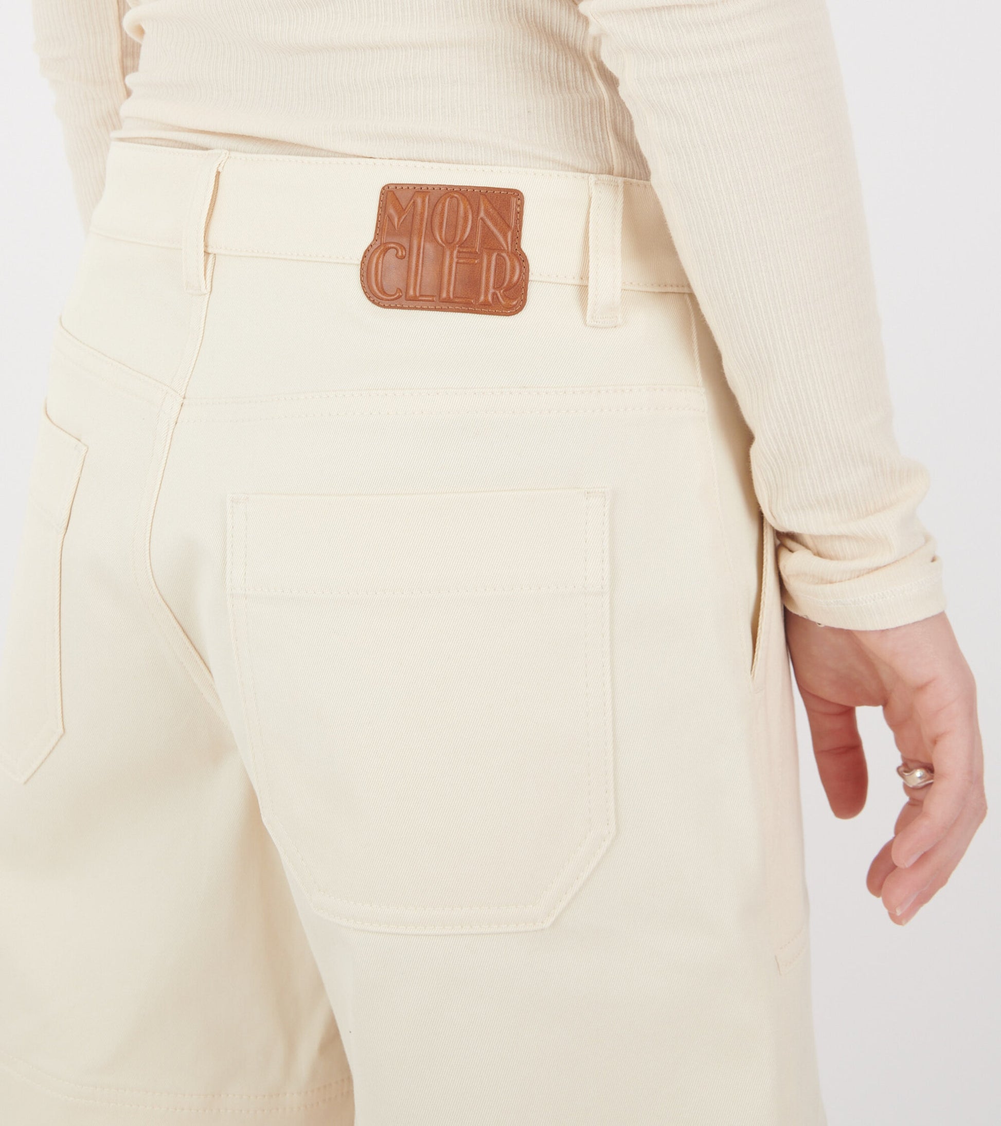 Cotton Canvas Shorts Off-white