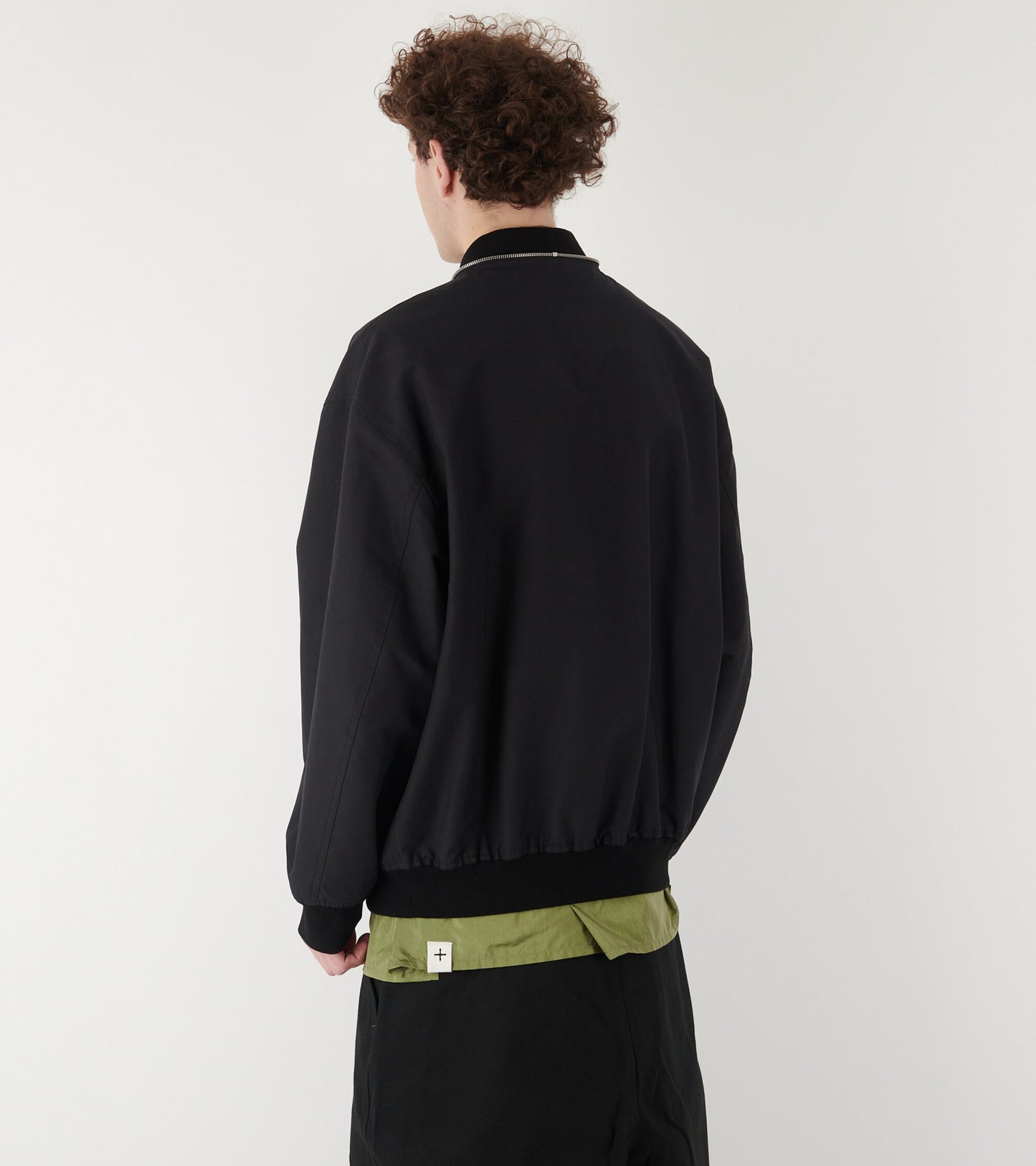 Lightweight Cotton Bomber Jacket Black