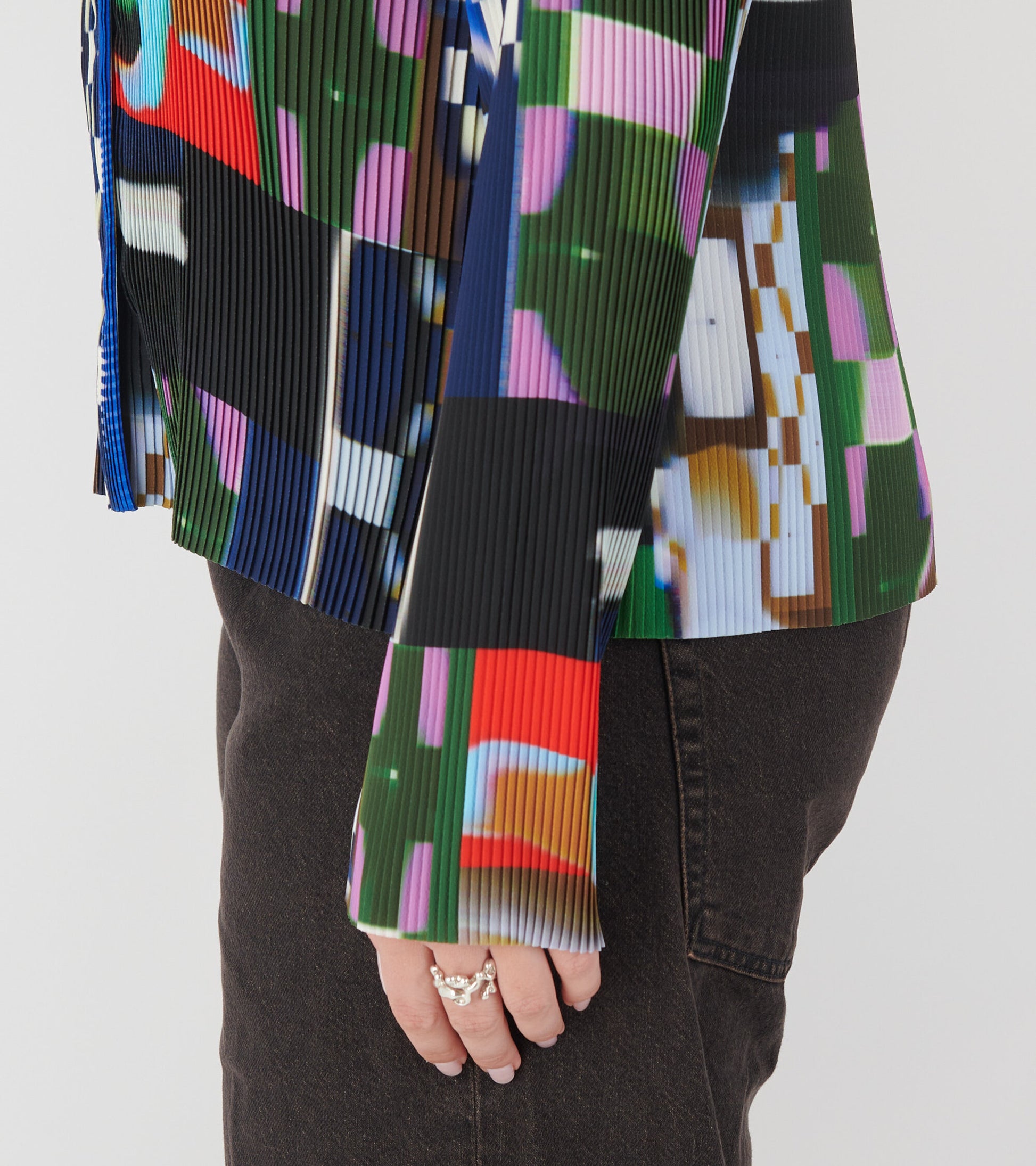 Knight Plisse Shirt Kaleidoscope Tetris
