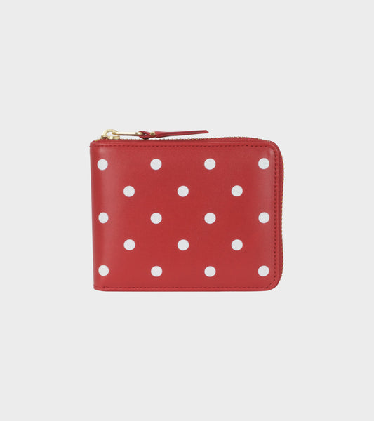 Plain Dots Wallet Red/White