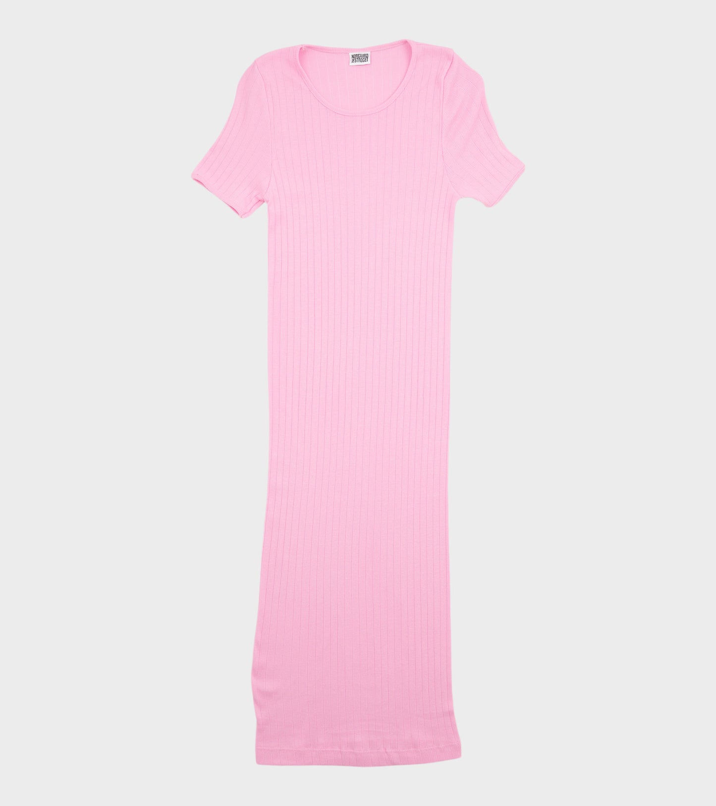 101 Short Sleeve John Rib Dress Bubblegum Pink