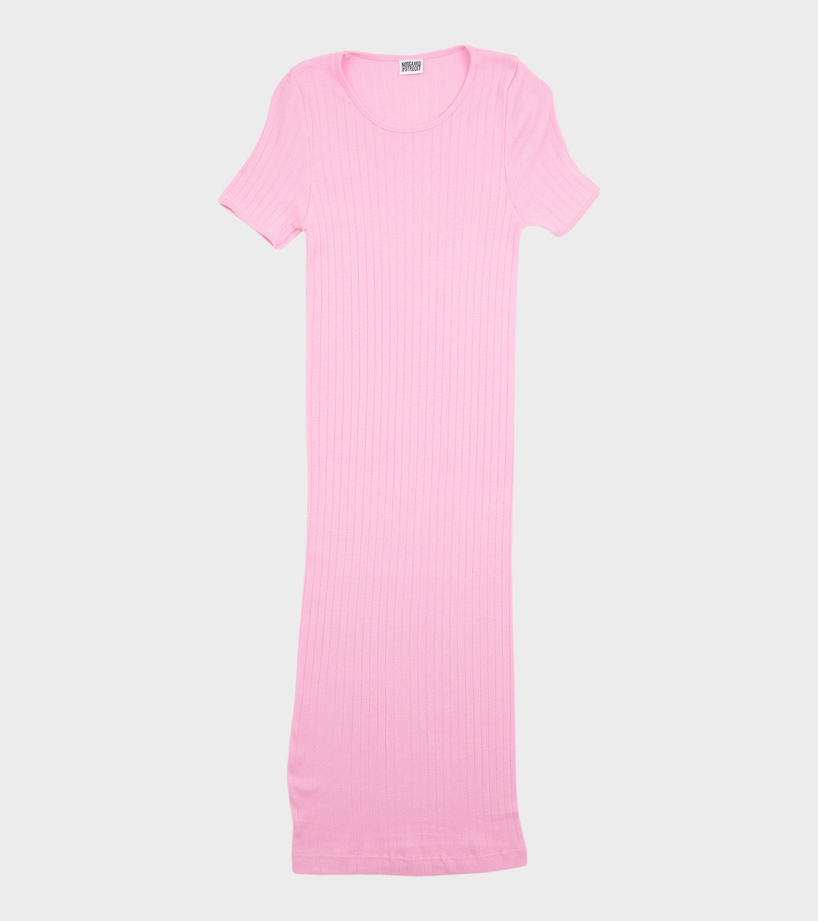 101 Short Sleeve John Rib Dress Bubblegum Pink