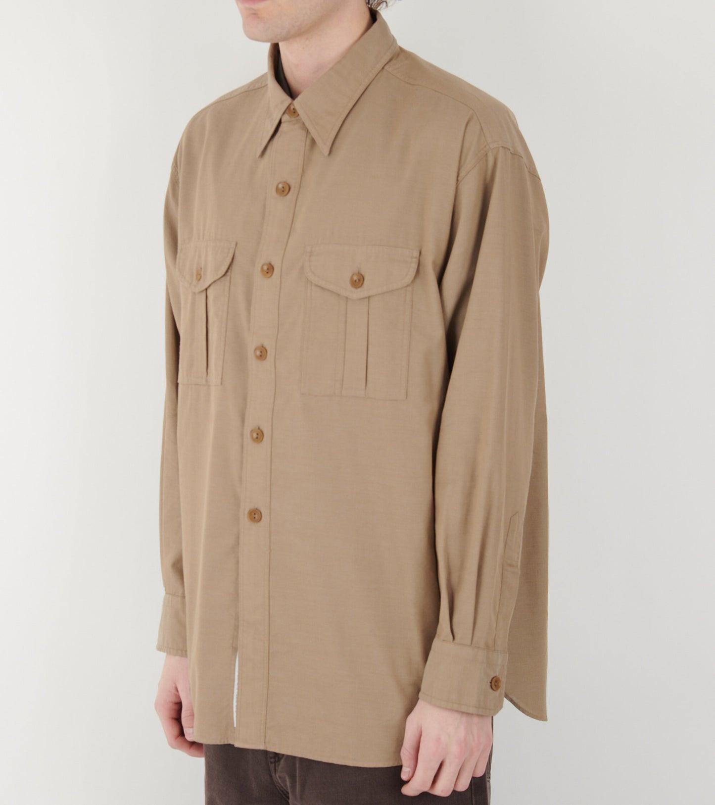 Utility Panama Shirt Beige
