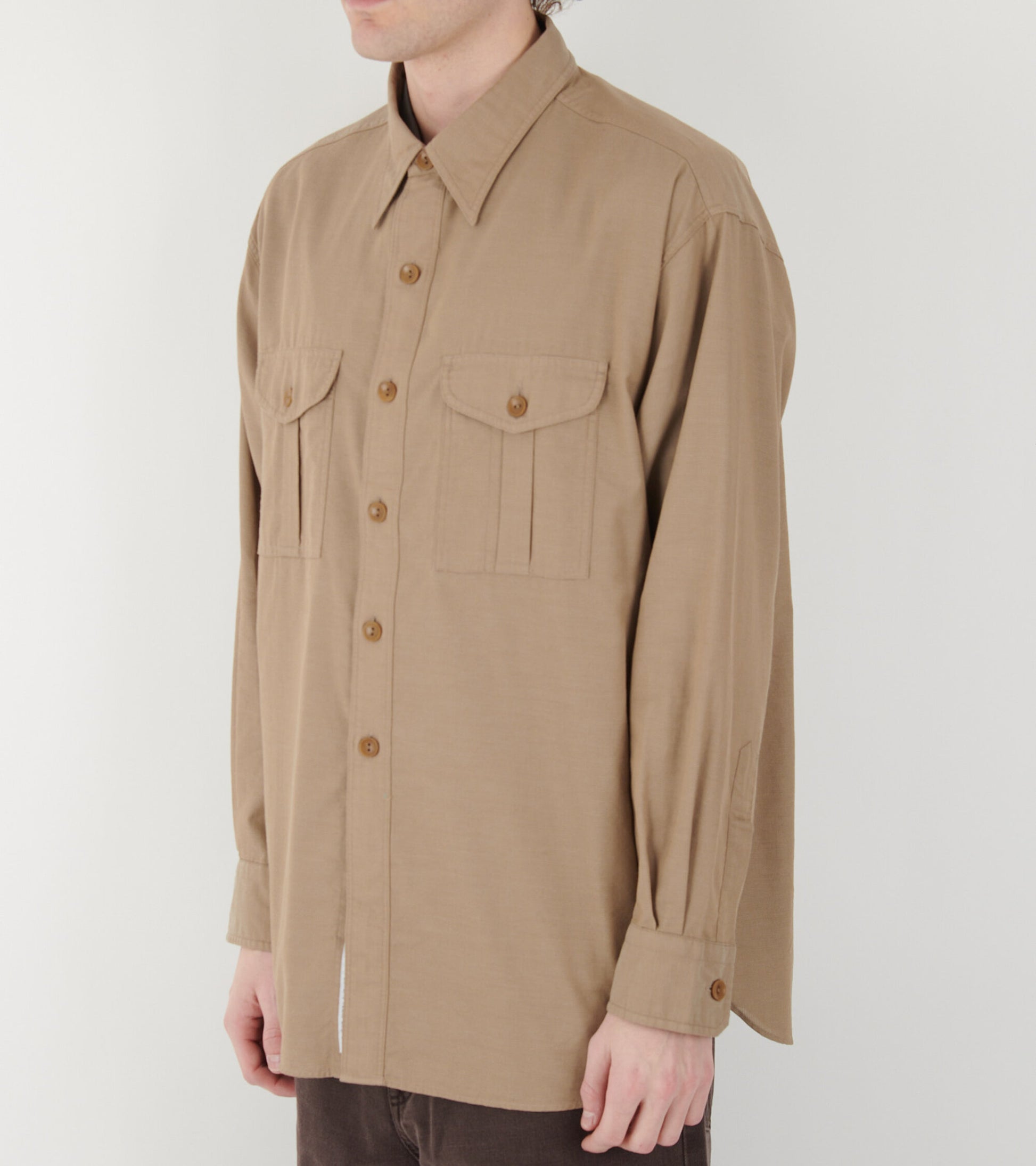 Utility Panama Shirt Beige