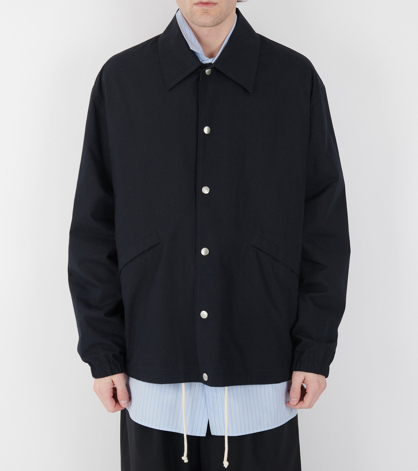 Water Repellent Overshirt Dark Navy