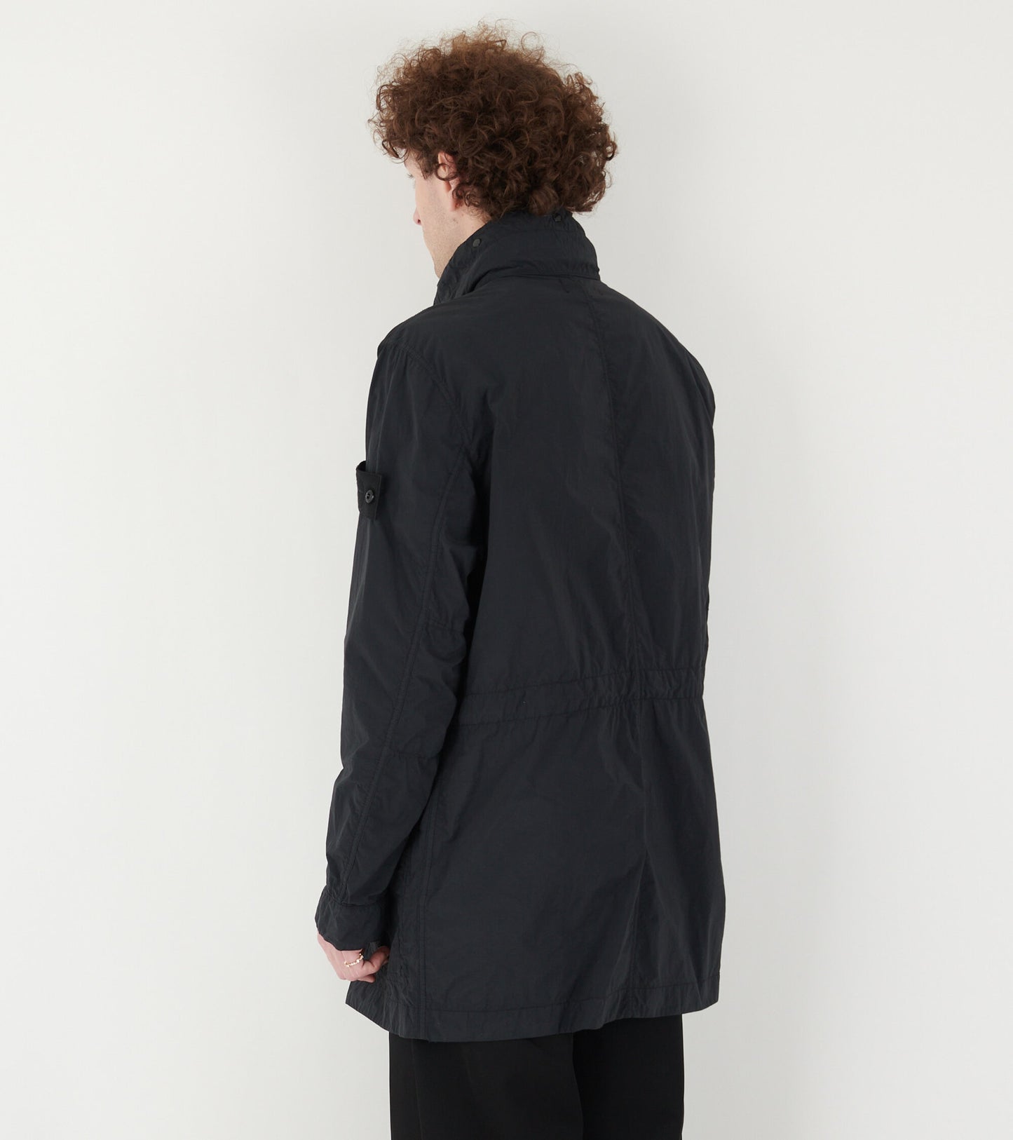 Ghost Nylon Smerigliato Coat Black